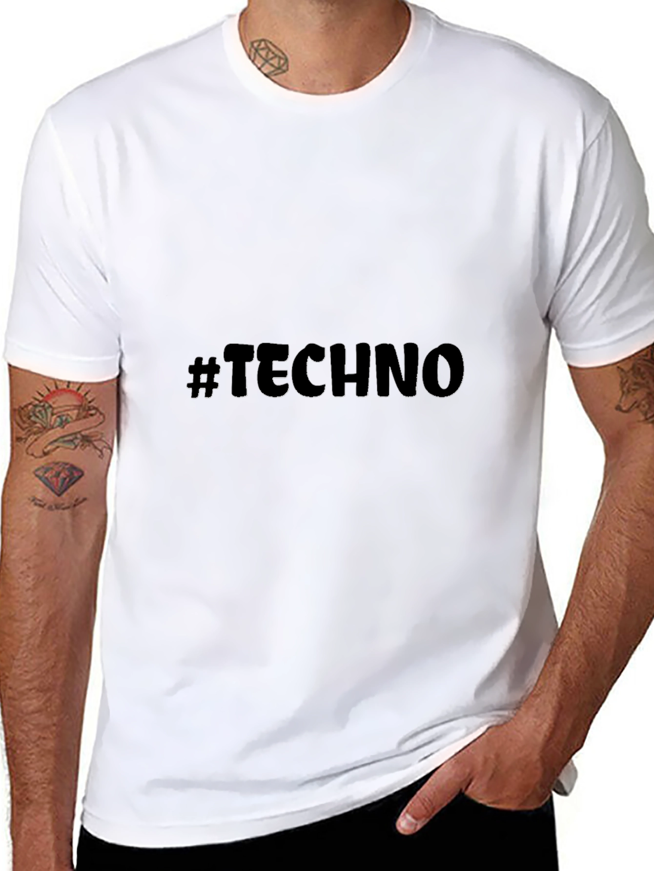 Black Techno T-Shirt view 8