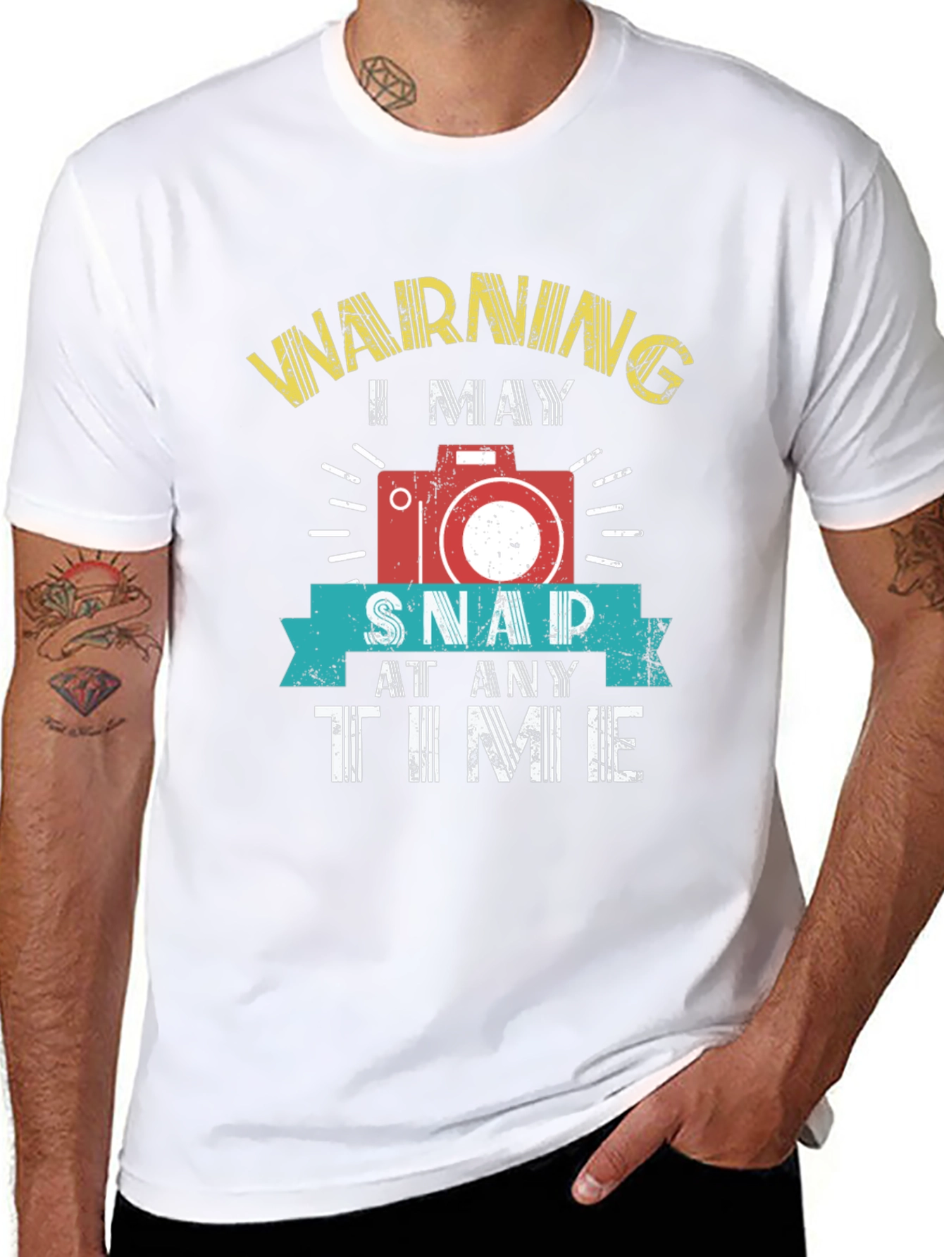Black Warning I May Snap At Any Time T-Shirt view 8