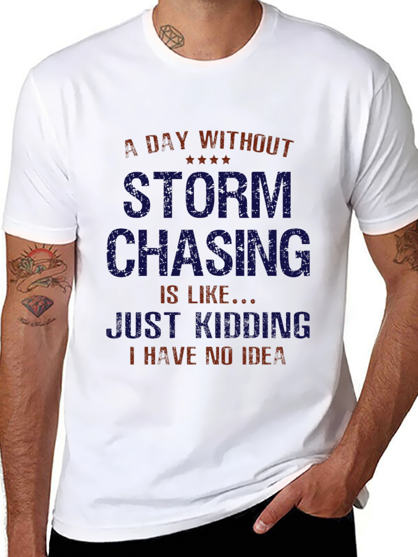 Black Storm Chasing T-Shirt - Funny Weather Tee view 8