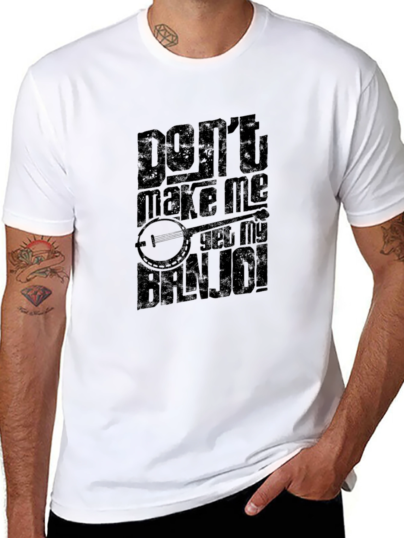 Black Don't Make Me Get My Banjo! T-Shirt view 8