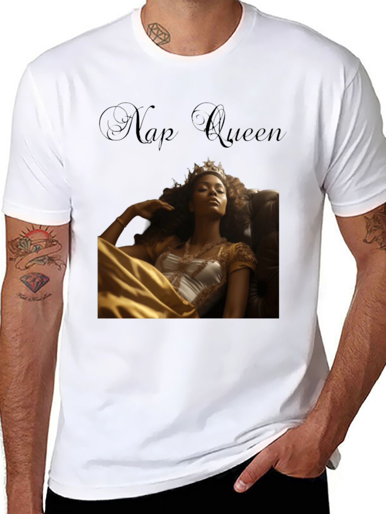Black Nap Queen Graphic T-Shirt - Stylish and Comfy view 8