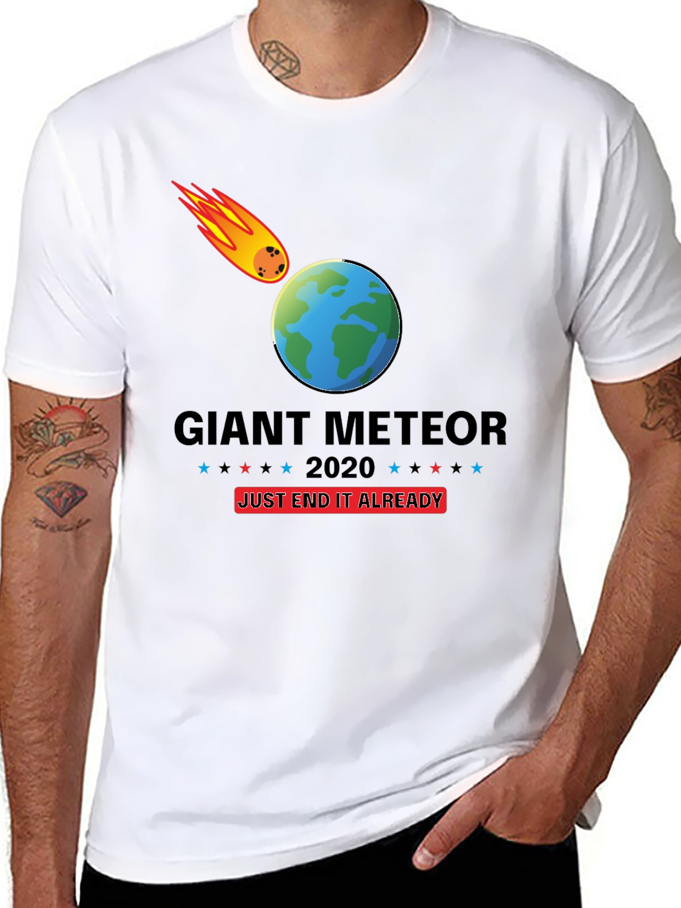 Black Giant Meteor 2020 T-Shirt - End It Already! view 8