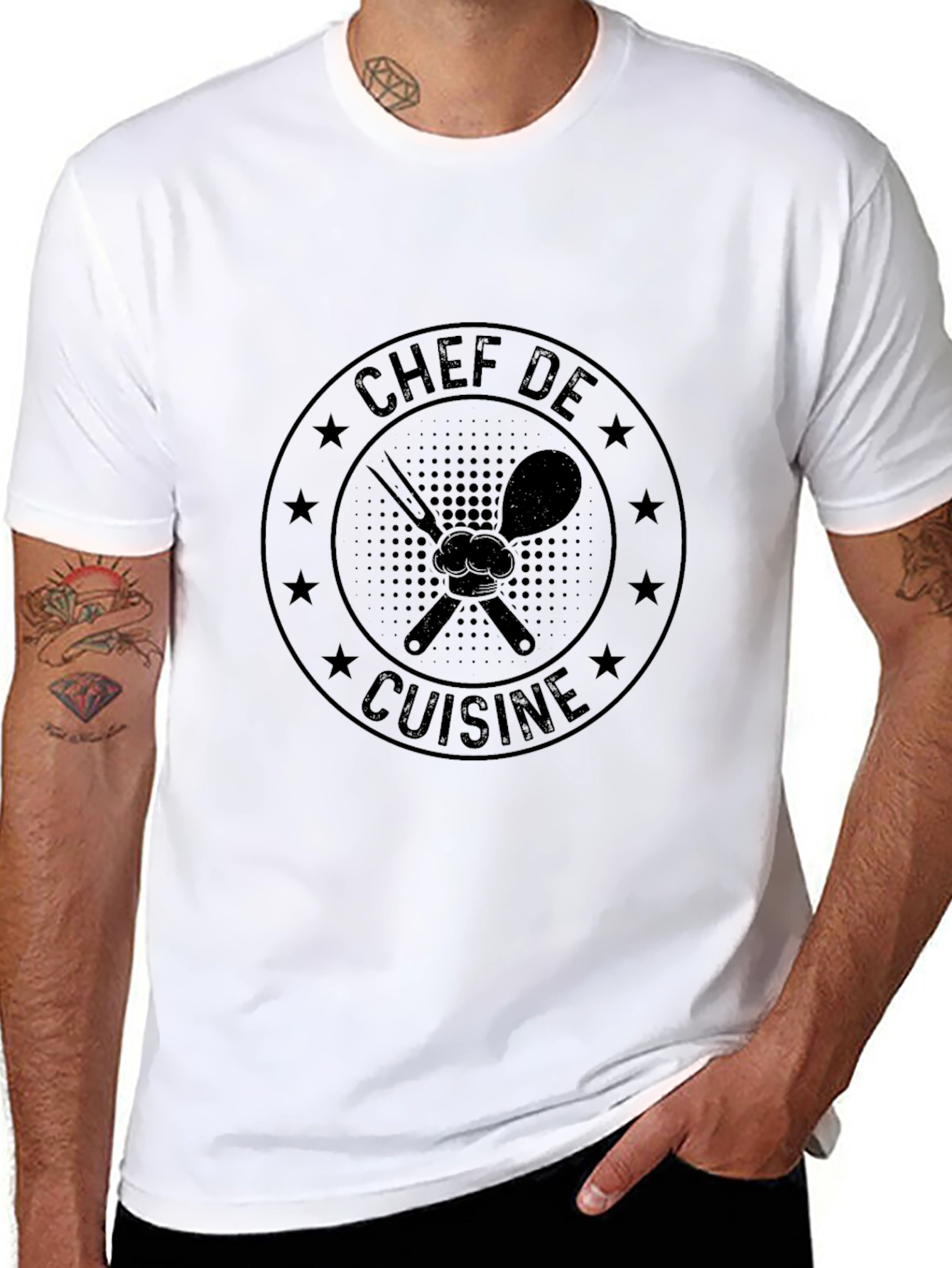 Black Chef De Cuisine Black T-Shirt view 8