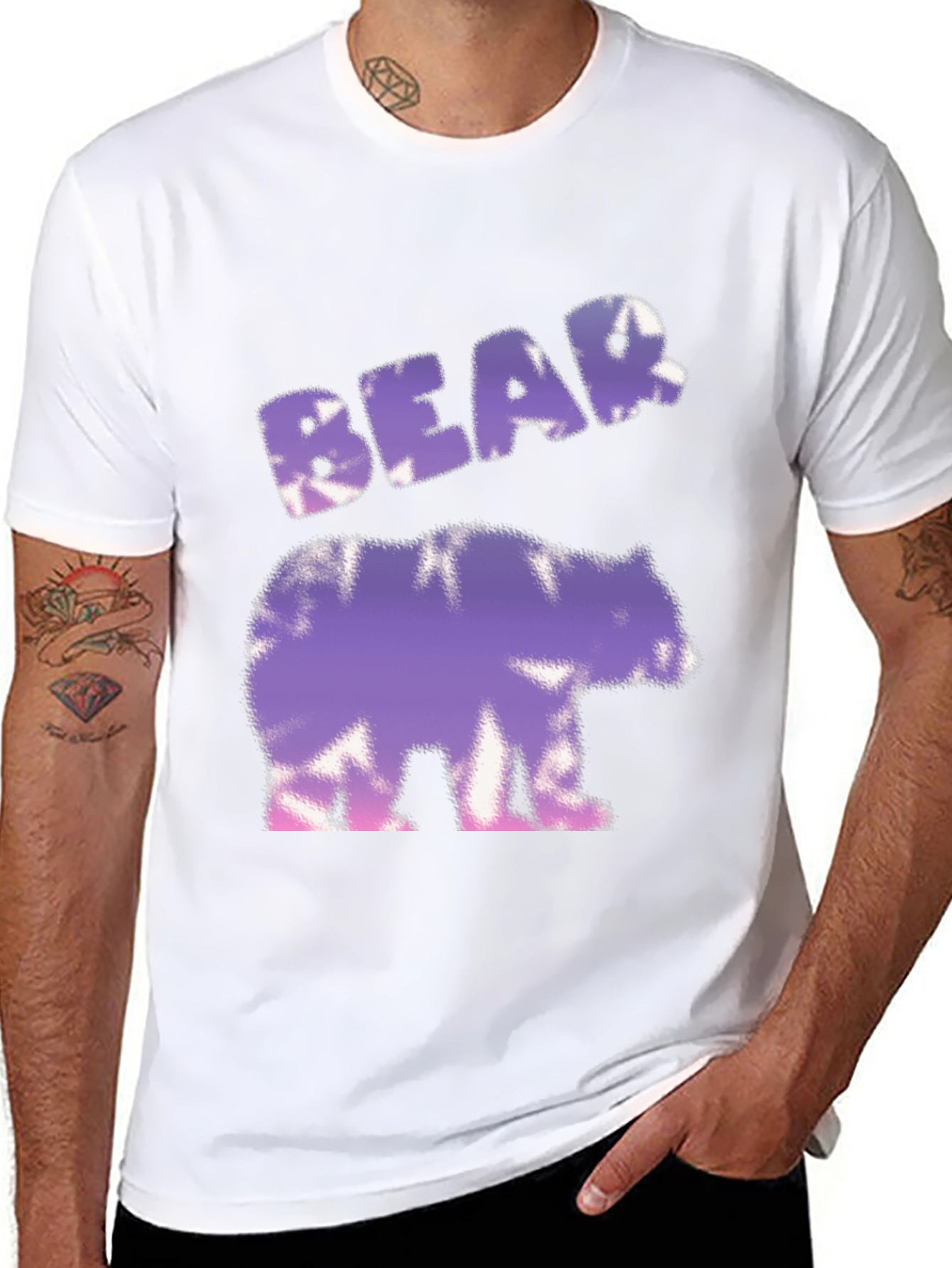 Black Bear Tie-Dye Graphic T-Shirt view 8