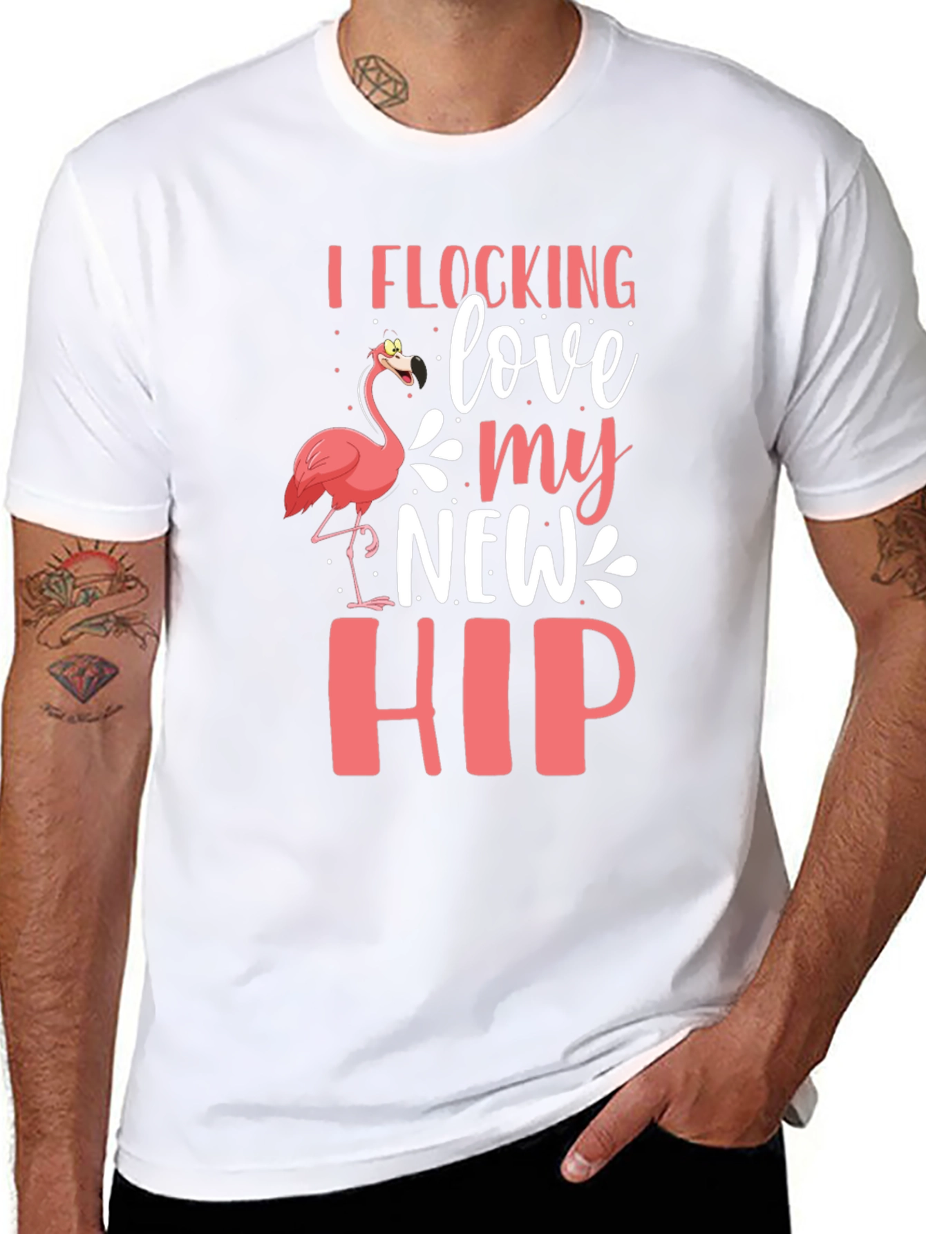 Black I Flocking Love My New Hip Graphic Tee view 8