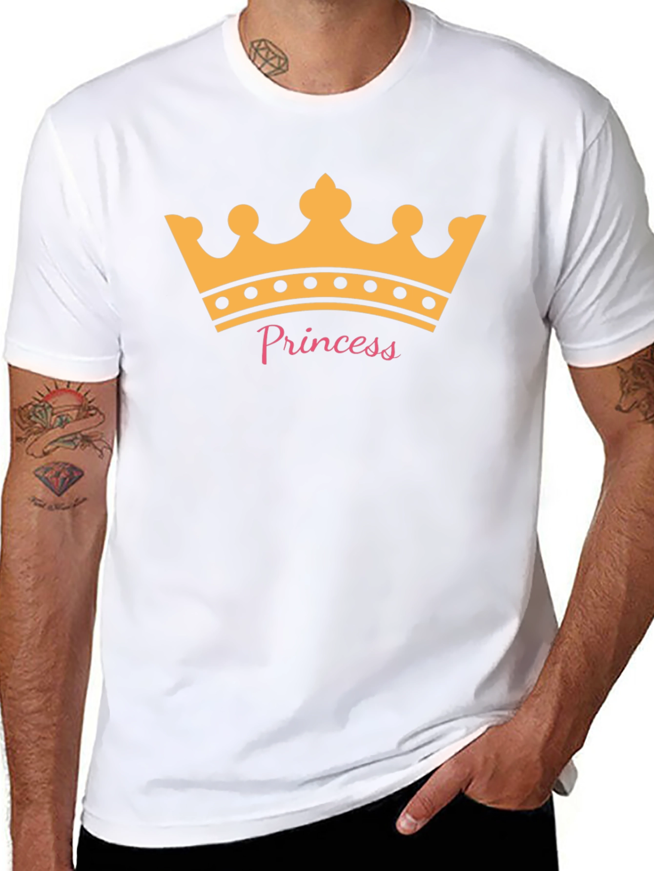 Black Princess Crown T-Shirt - Royal Tee view 8
