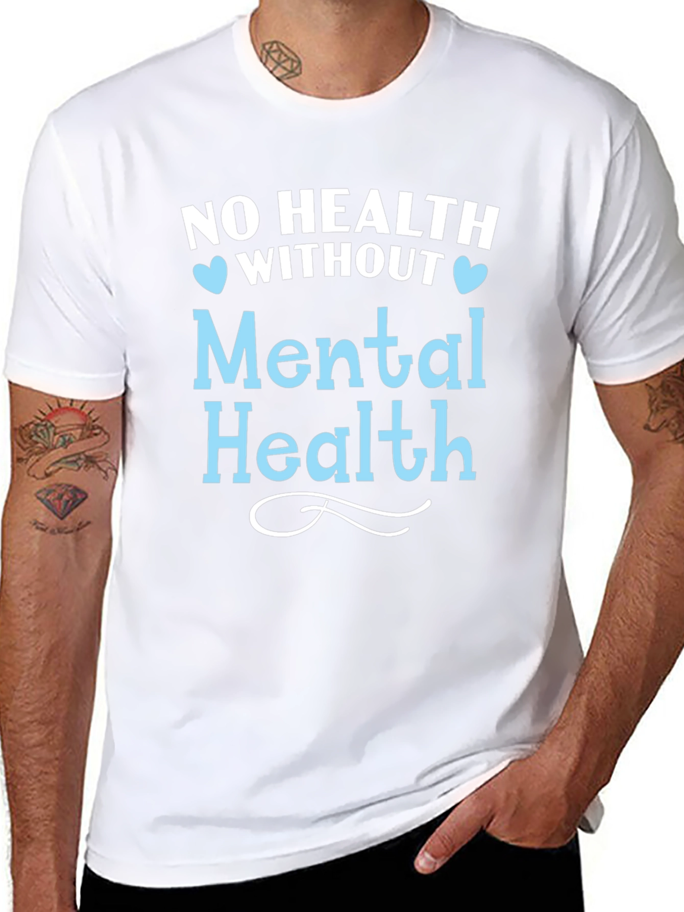 Black Mental Health Awareness T-Shirt view 8