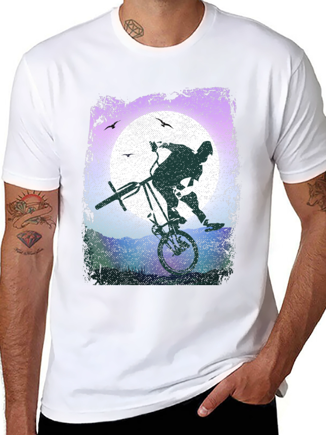 BMX Bike Stunt T-Shirt - Graphic Tee - 8