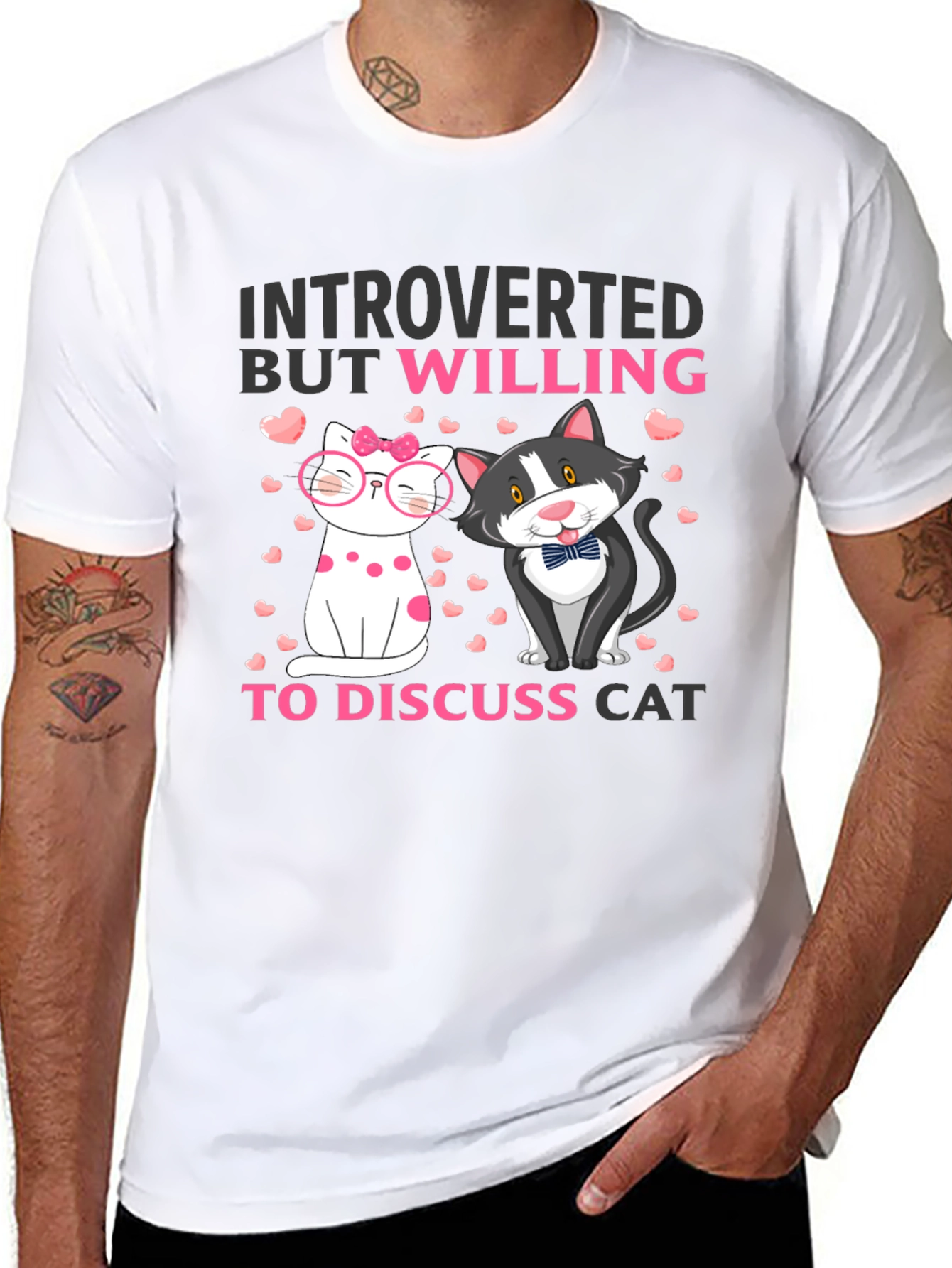 Introverted Cat Lover T-Shirt - 8