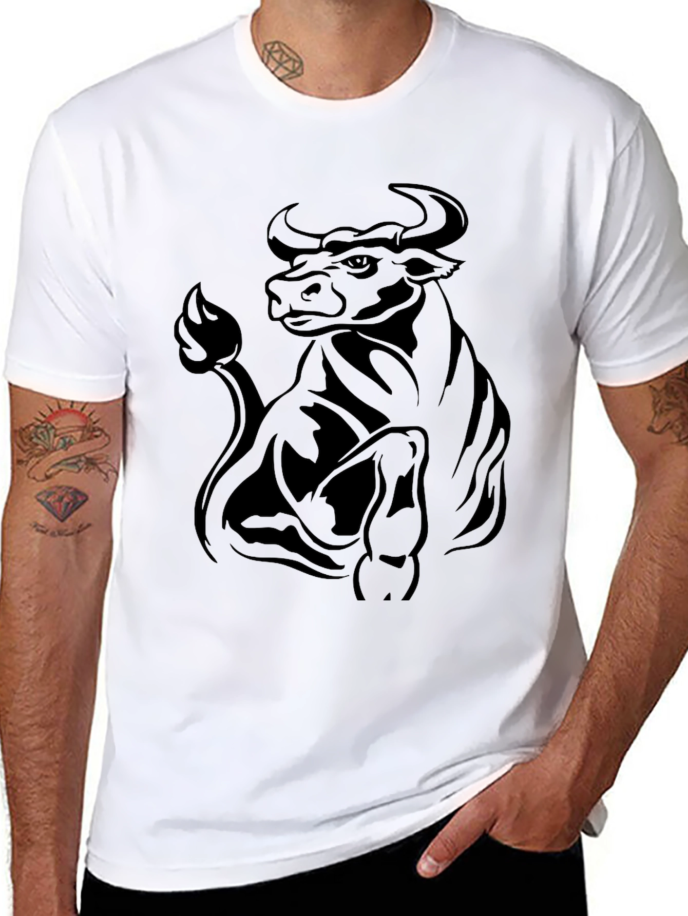 Black Black Bull Graphic Tee - Men's Fashion view 8