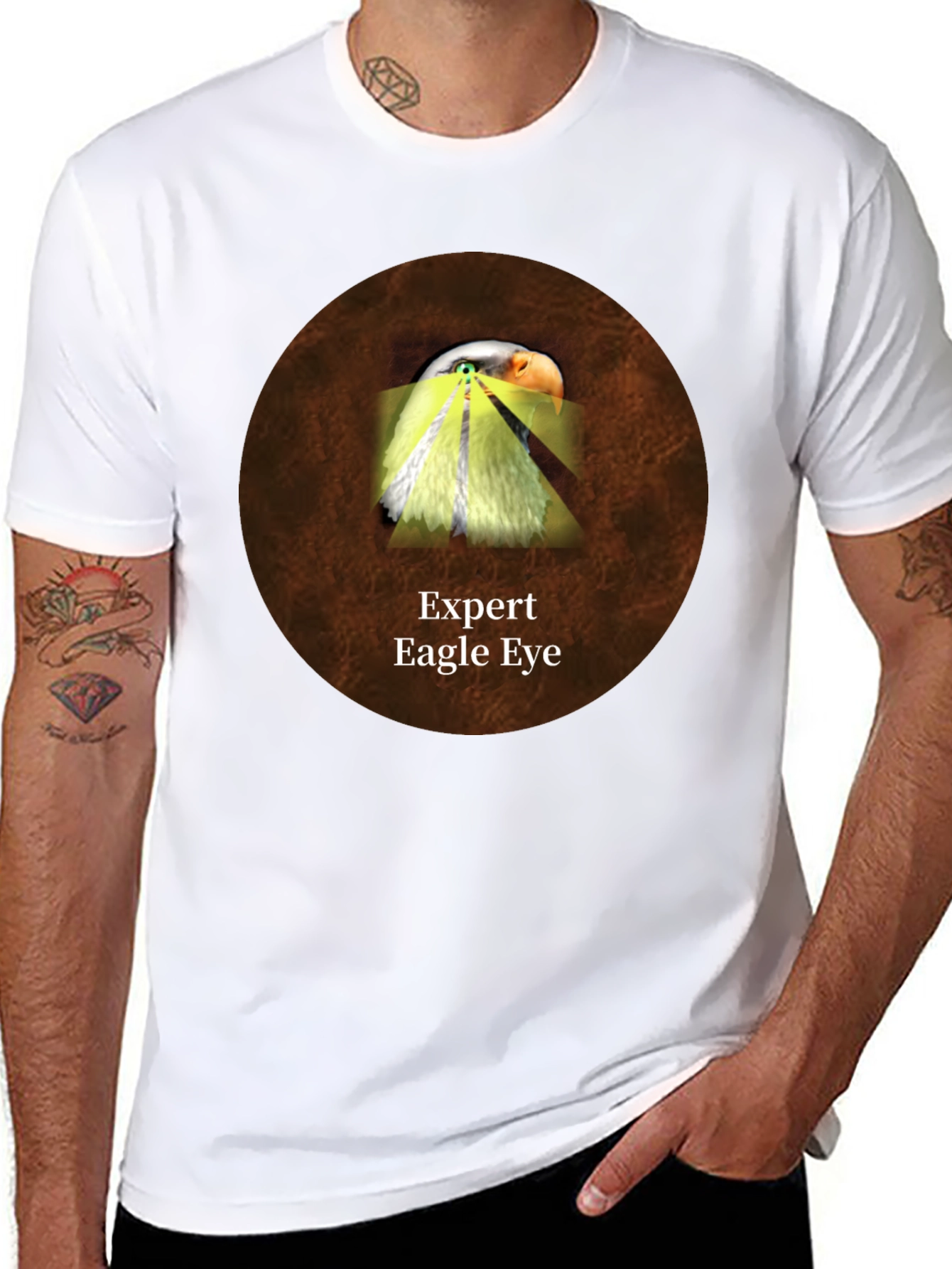 Black Expert Eagle Eye Graphic T-Shirt view 8