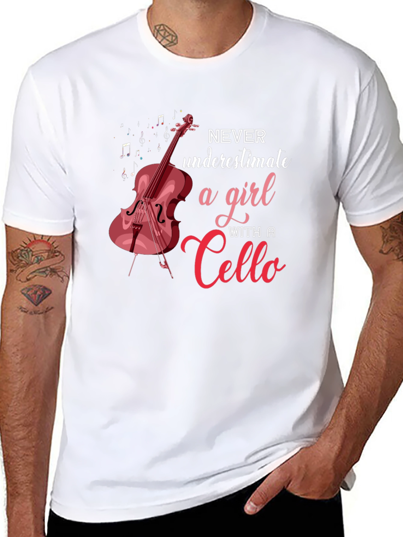 Cello Girl T-Shirt: Music Lover Tee - 8