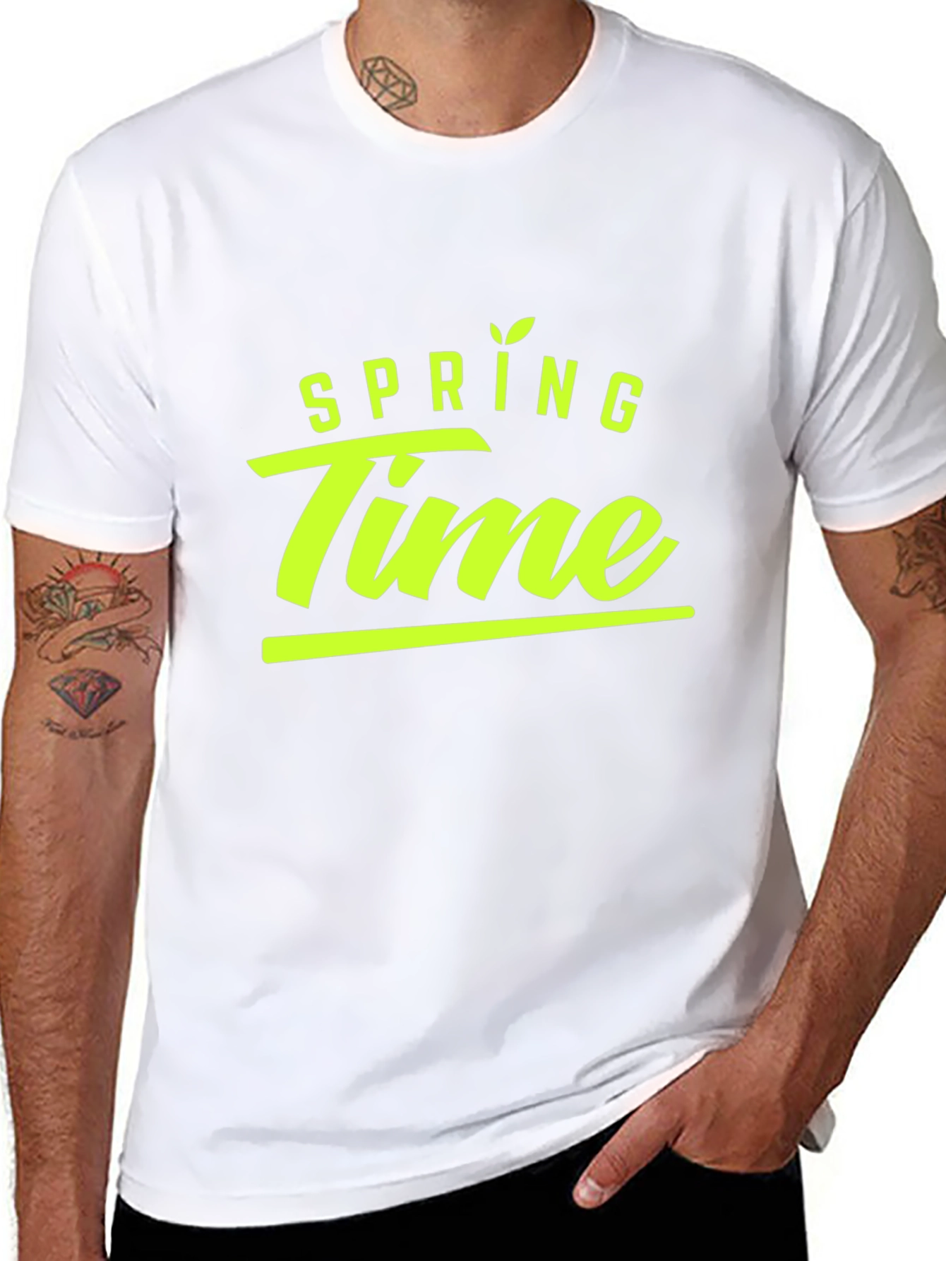 Black Spring Time Black T-Shirt view 8