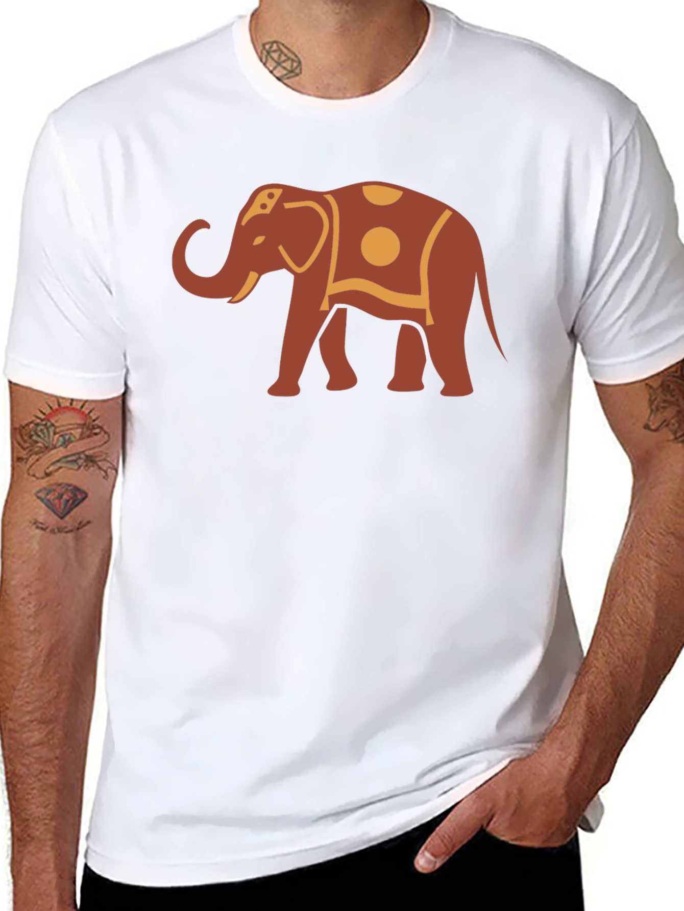 Black Elephant Graphic Tee - Unique Style view 8
