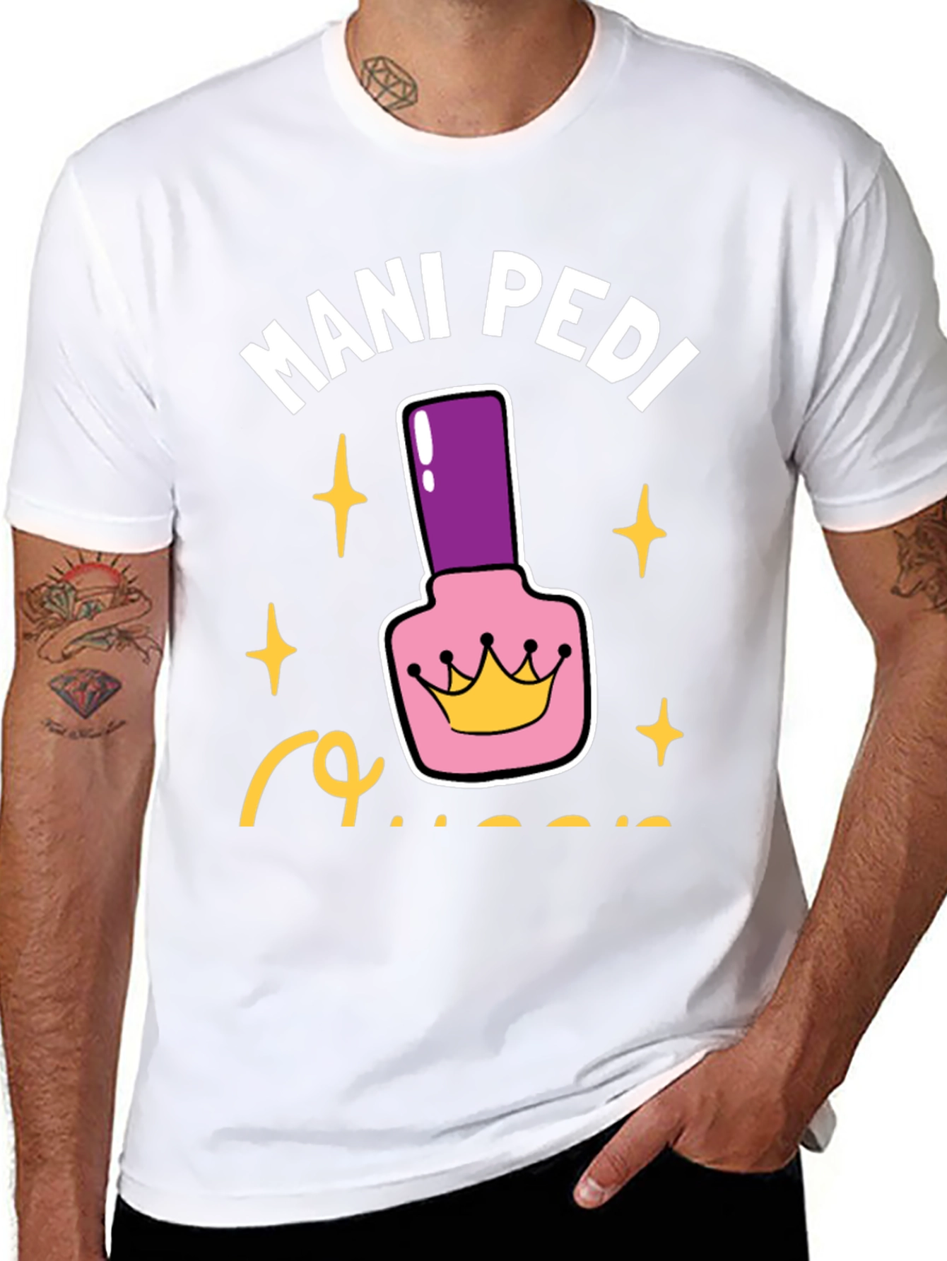 Black Mani Pedi Queen Graphic Tee view 8