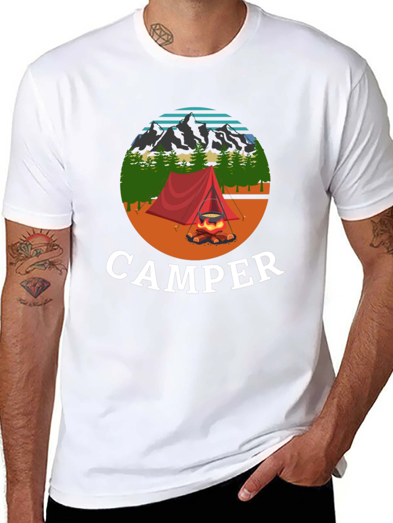 Black Camper Graphic T-Shirt view 8