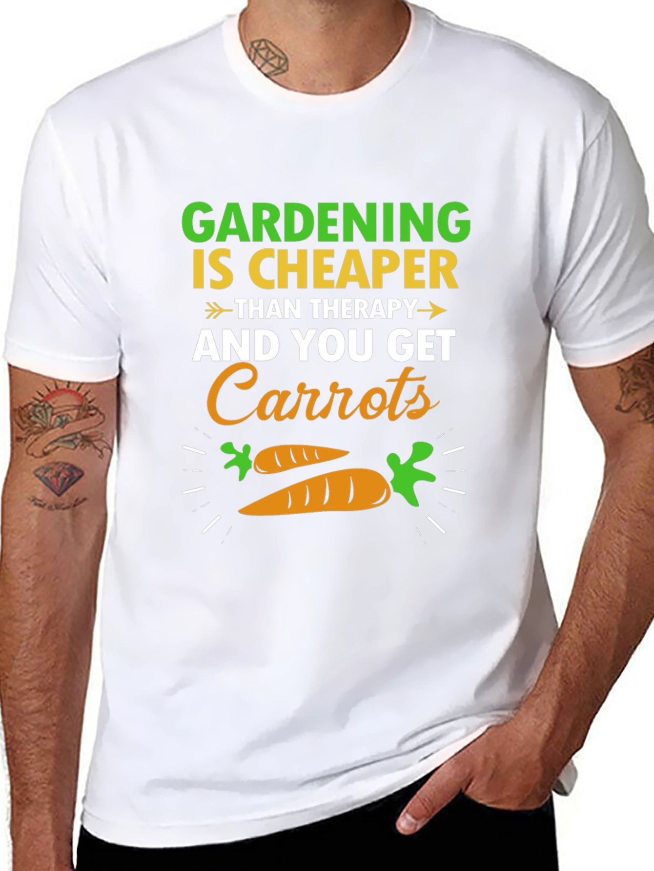 Gardening Carrots Graphic T-Shirt - 8