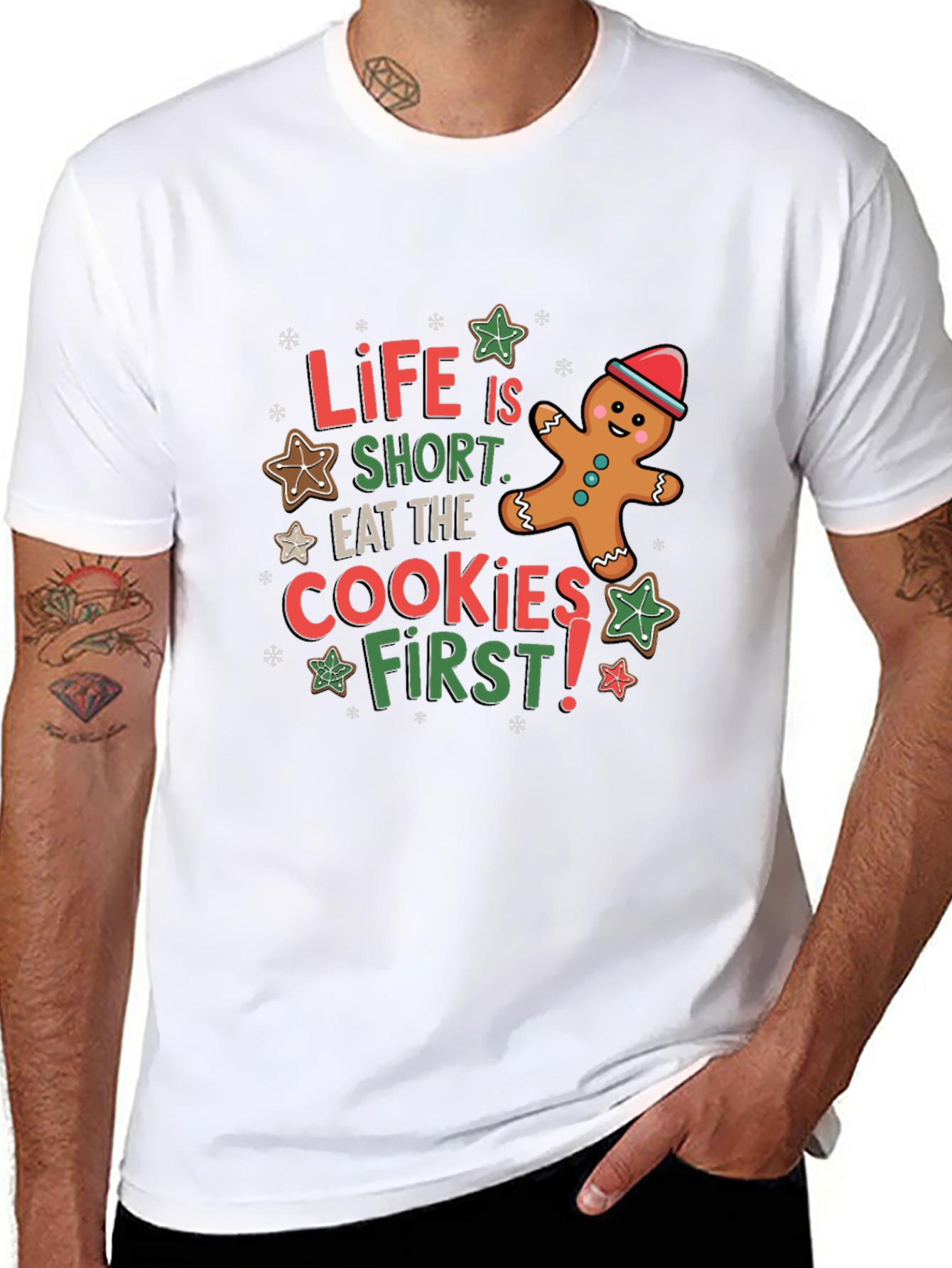 Black Life is Short Eat the Cookies T-Shirt view 8