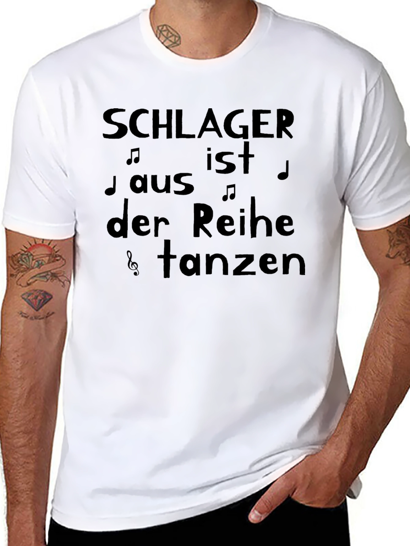 Black Schlager Tanzen Black T-Shirt view 8