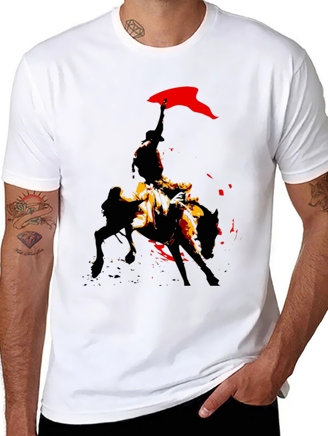 Black Rodeo Rider Graphic Tee view 8