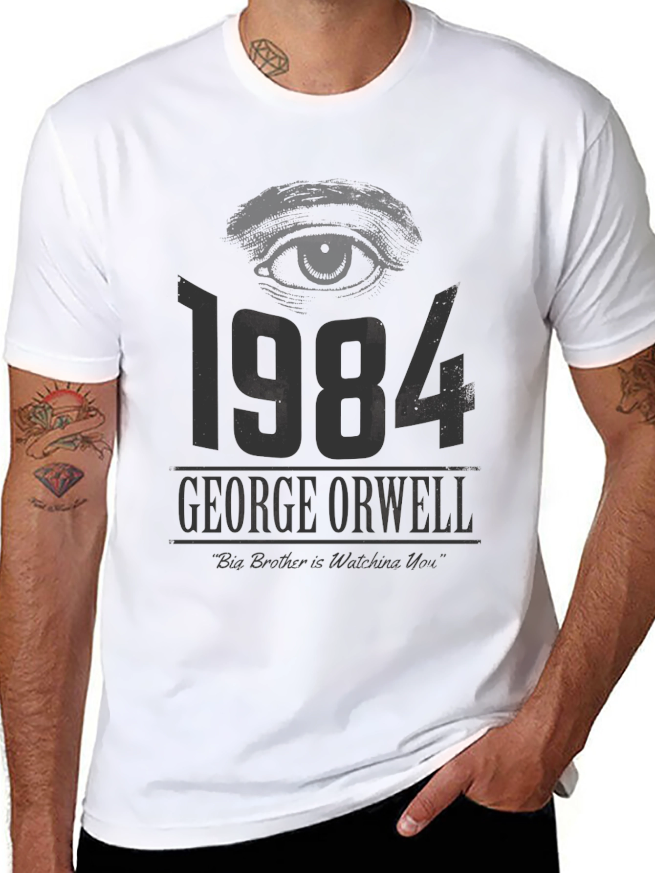 1984 George Orwell Big Brother T-Shirt - 8