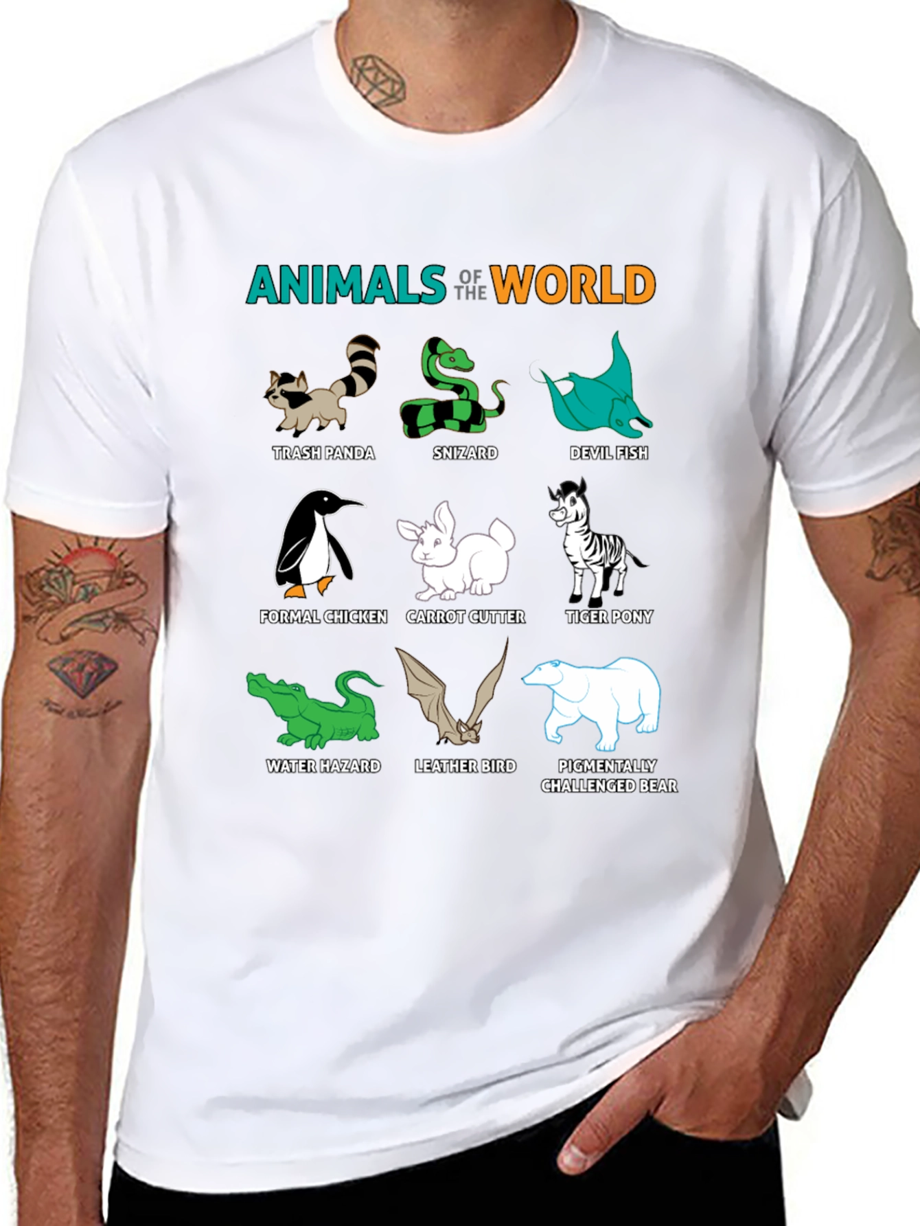 Black Funny Animal Pun T-Shirt view 8