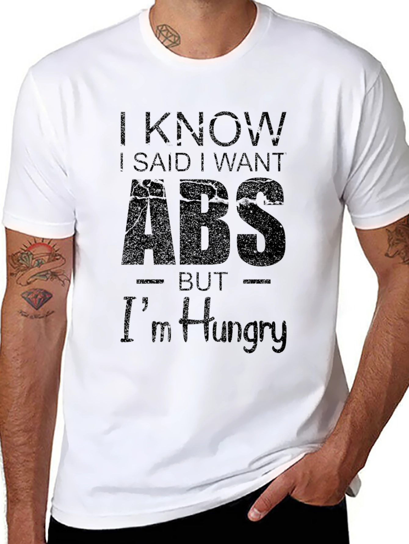 Black I Know I Said I Want ABS T-Shirt view 8