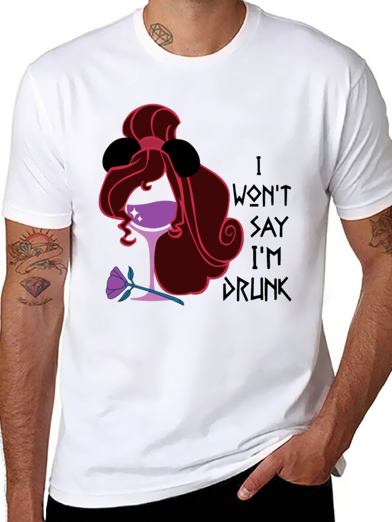 Black I Won't Say I'm Drunk T-Shirt view 8