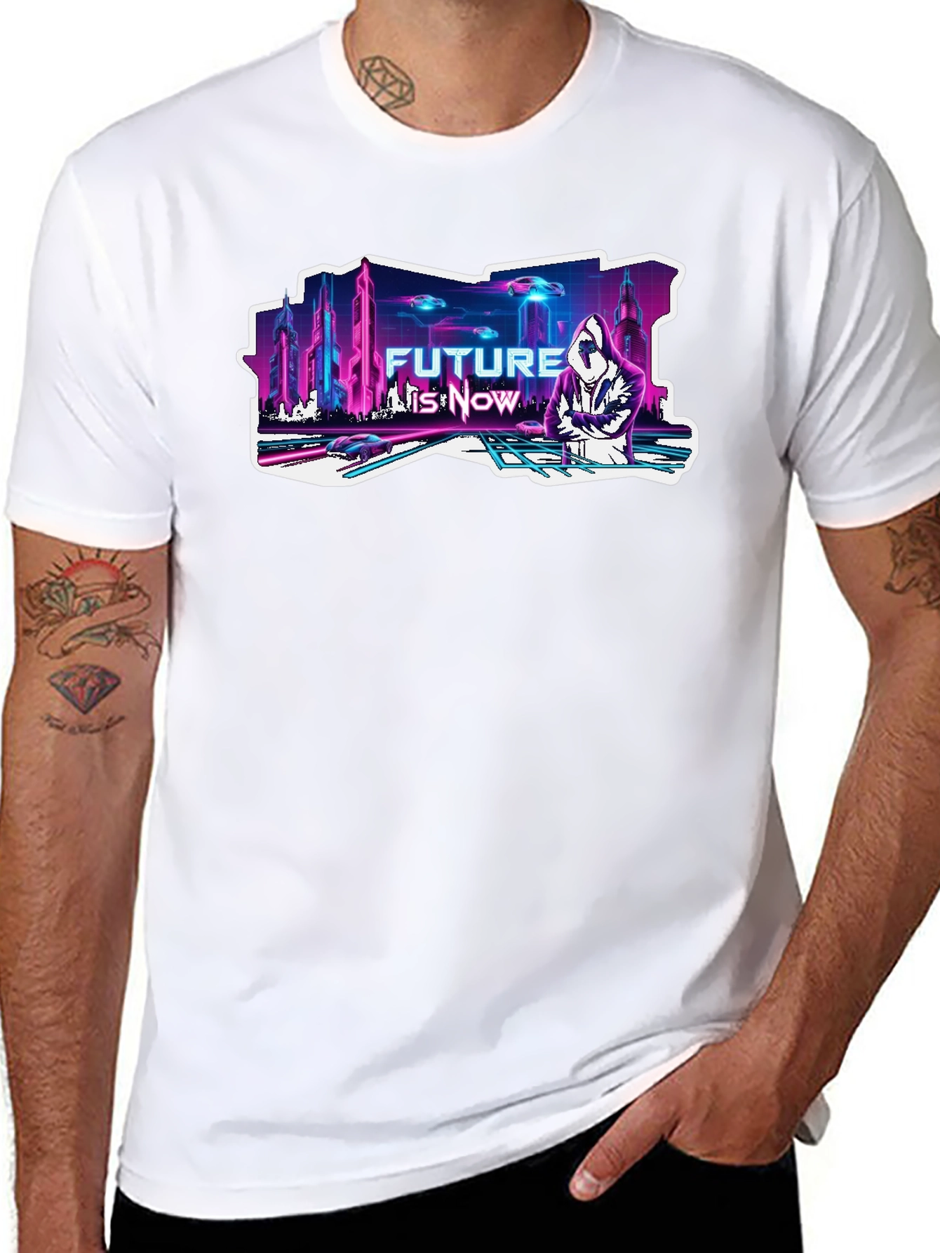 Black Future is Now Graphic T-Shirt - Black view 8