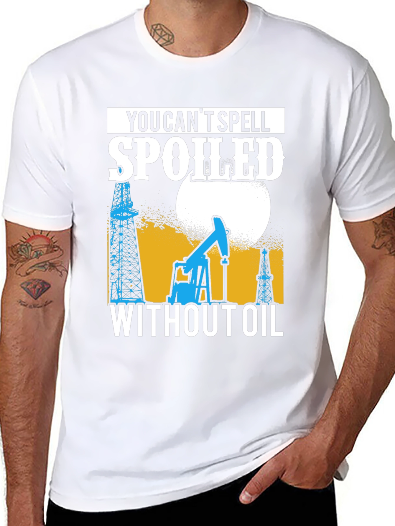 Black Spoiled Without Oil T-Shirt view 8
