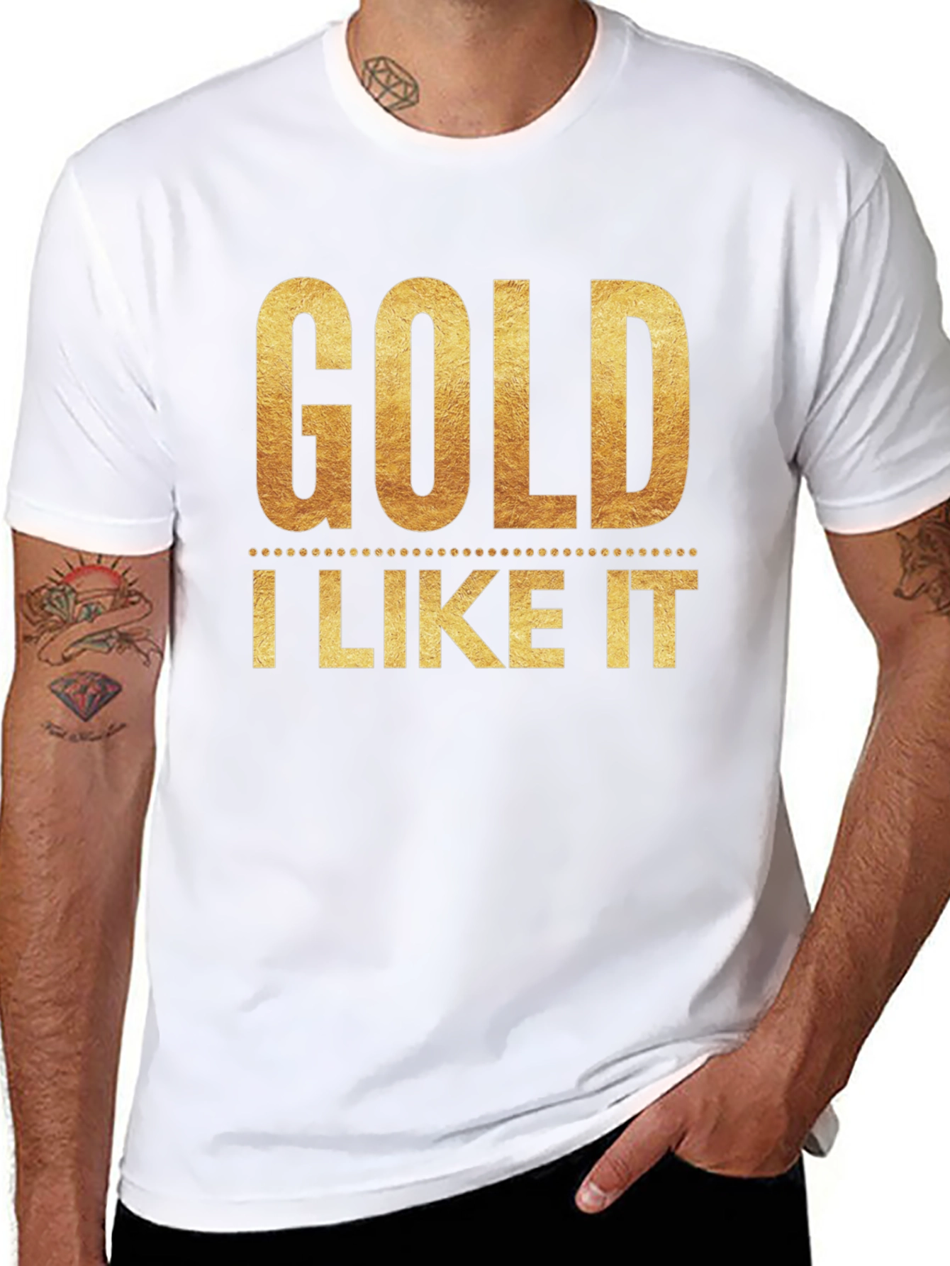 Black Gold I Like It T-Shirt - Stylish Graphic Tee view 8