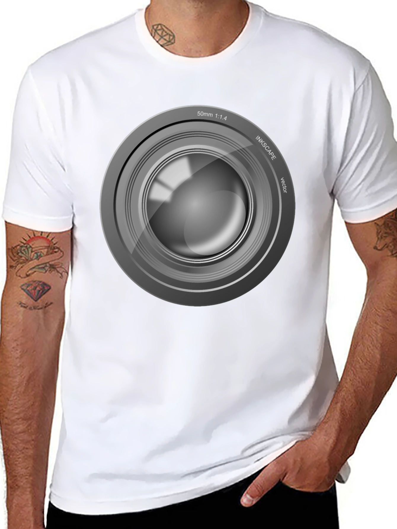 Camera Lens Graphic T-Shirt - Photographer Style - 8