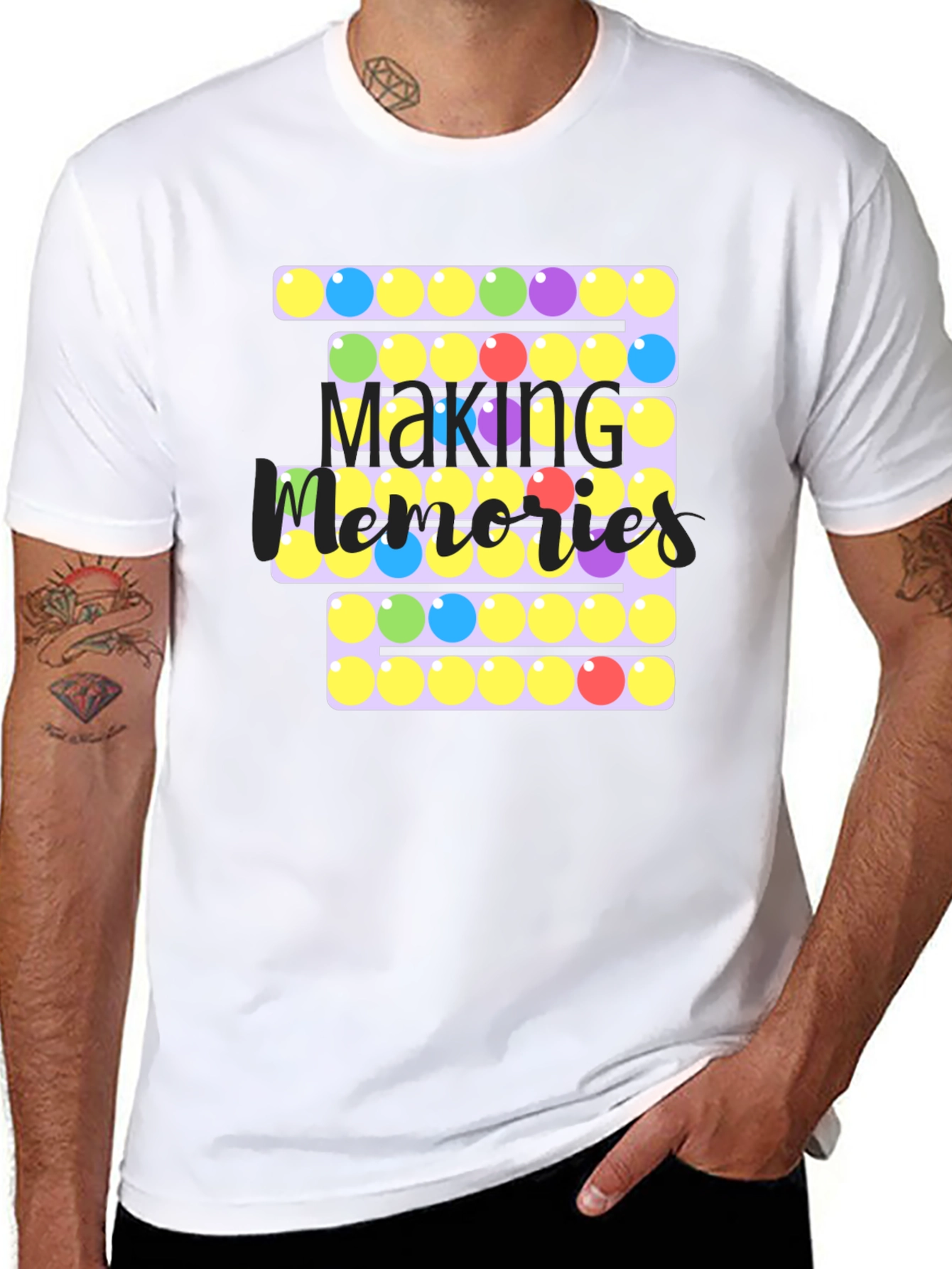 Black Making Memories Bubble Pop T-Shirt view 8