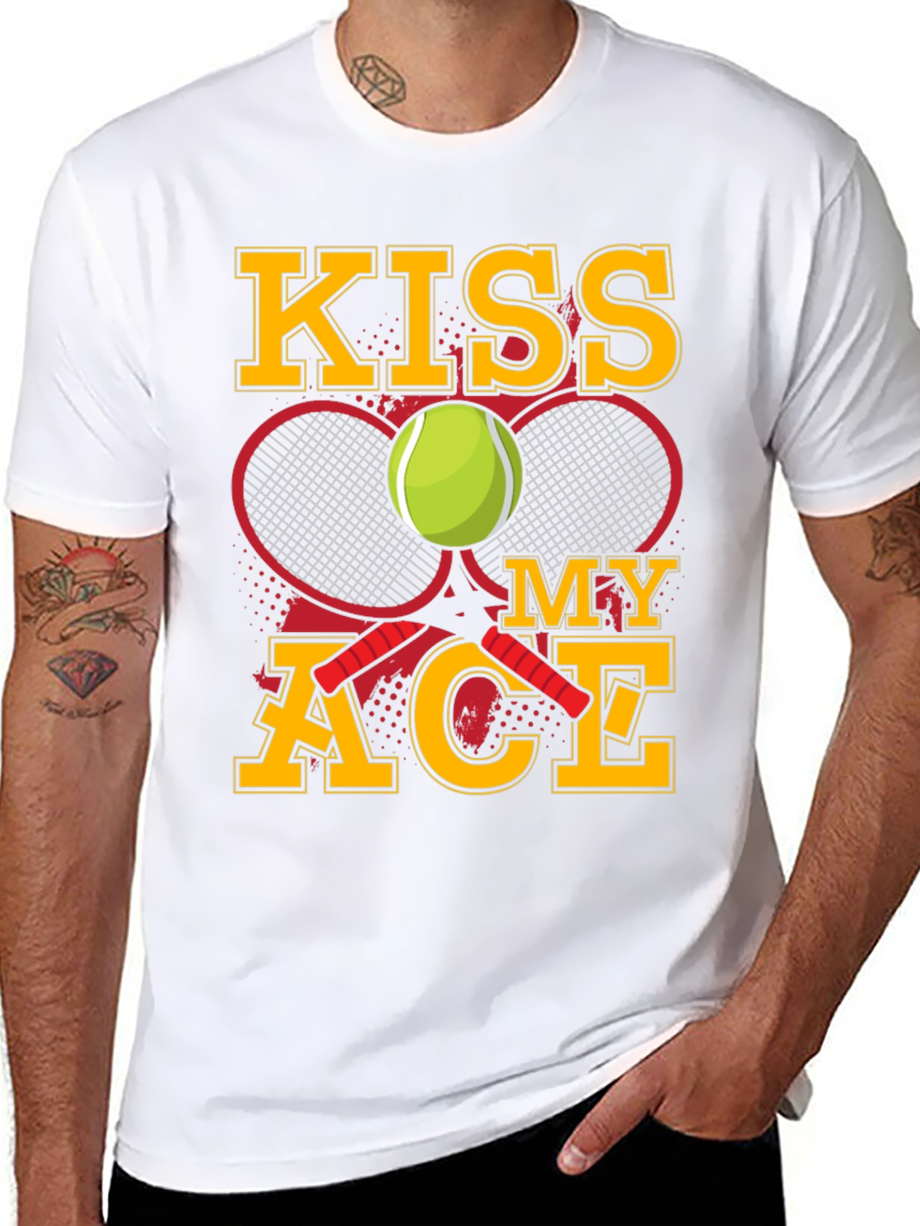 Kiss My Ace Tennis Graphic T-Shirt - 8