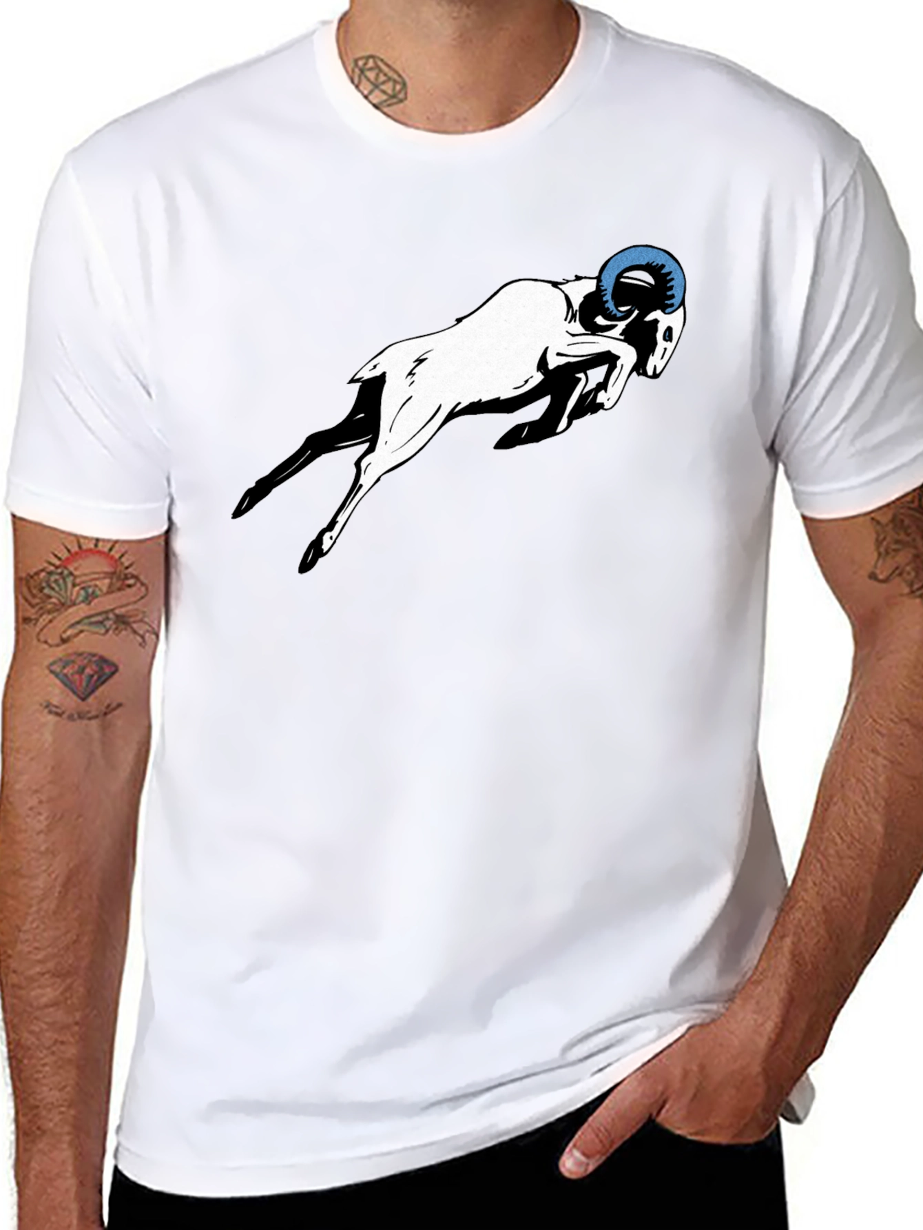 Black Ram Graphic Tee - Black T-Shirt view 8