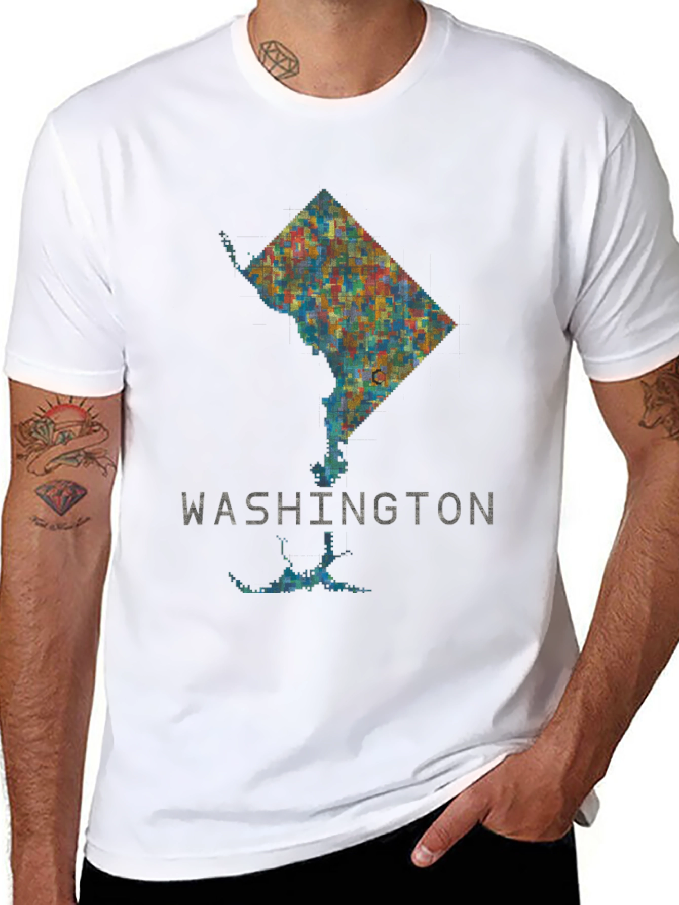 Black Washington D.C. Graphic T-Shirt view 8