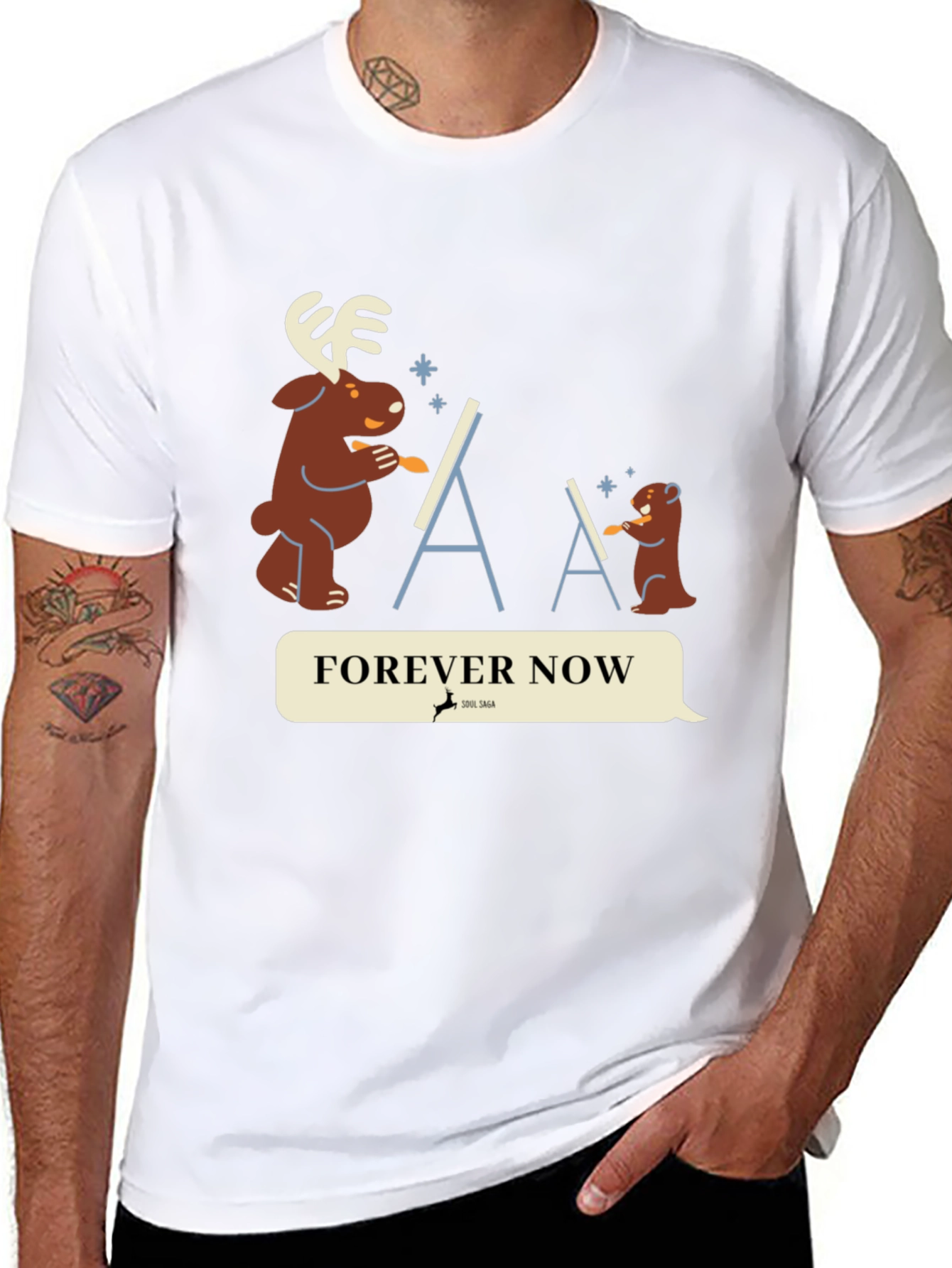 Black Forever Now Graphic T-Shirt view 8