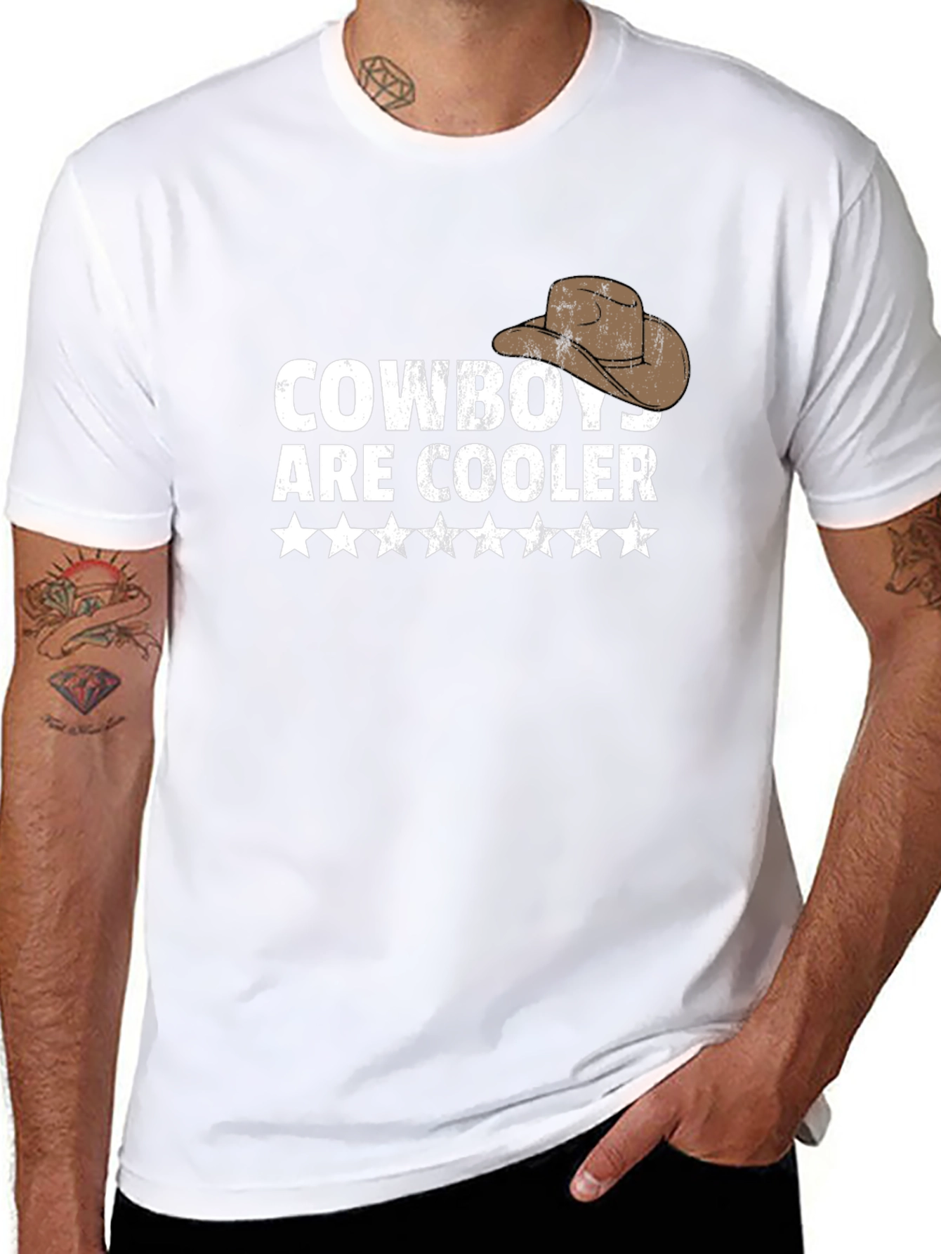 Black Cowboys are Cooler Graphic Tee - Western Style view 8