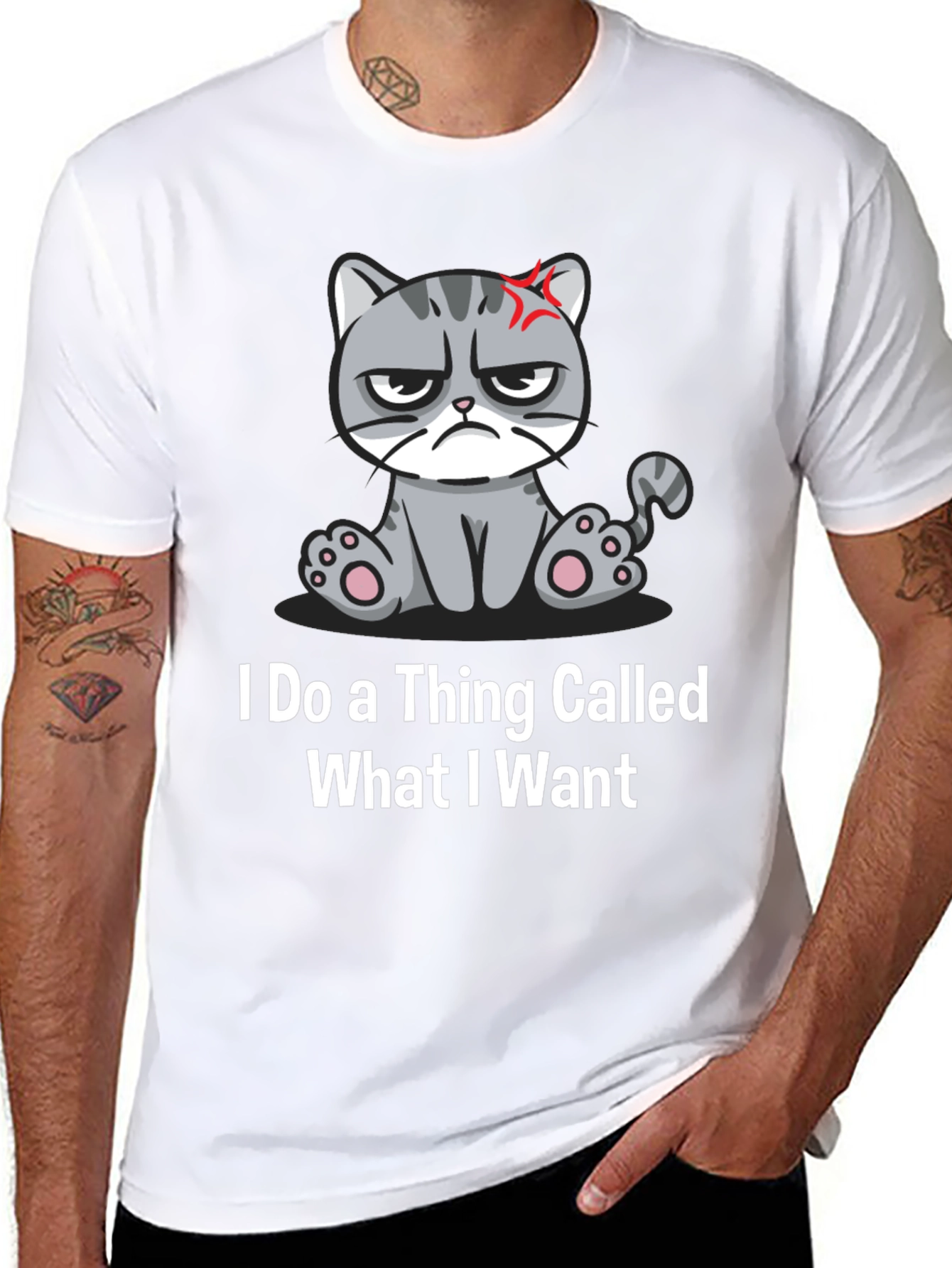 Black Grumpy Cat T-Shirt - I Do What I Want view 8