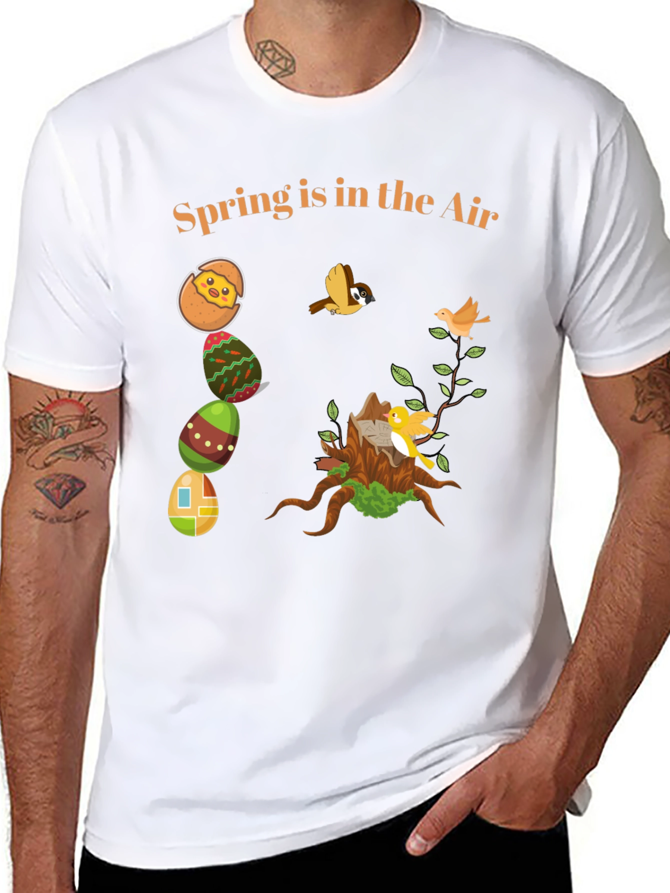 Black Spring is in the Air Graphic T-Shirt view 8