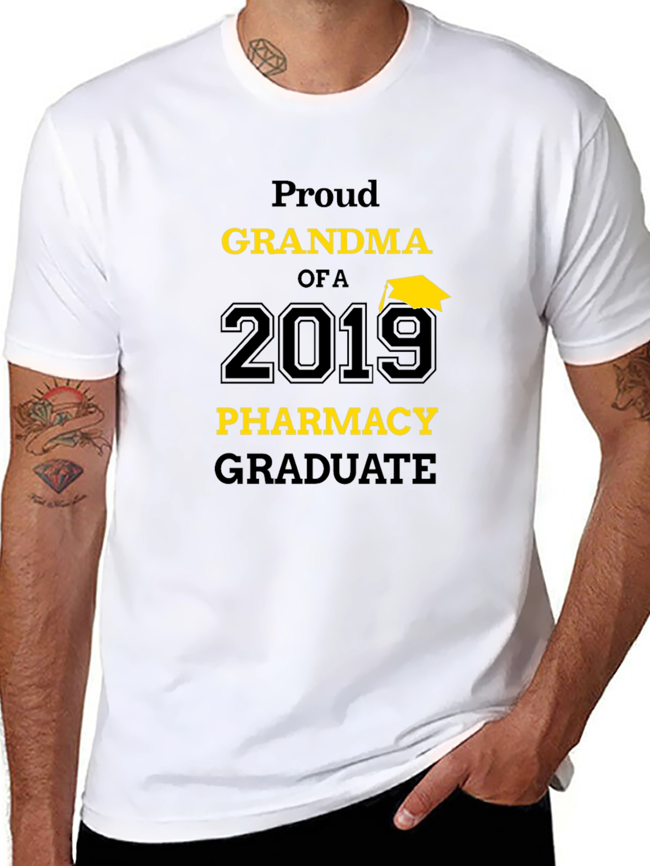 Proud Grandma 2019 Pharmacy Graduate T-Shirt - 8