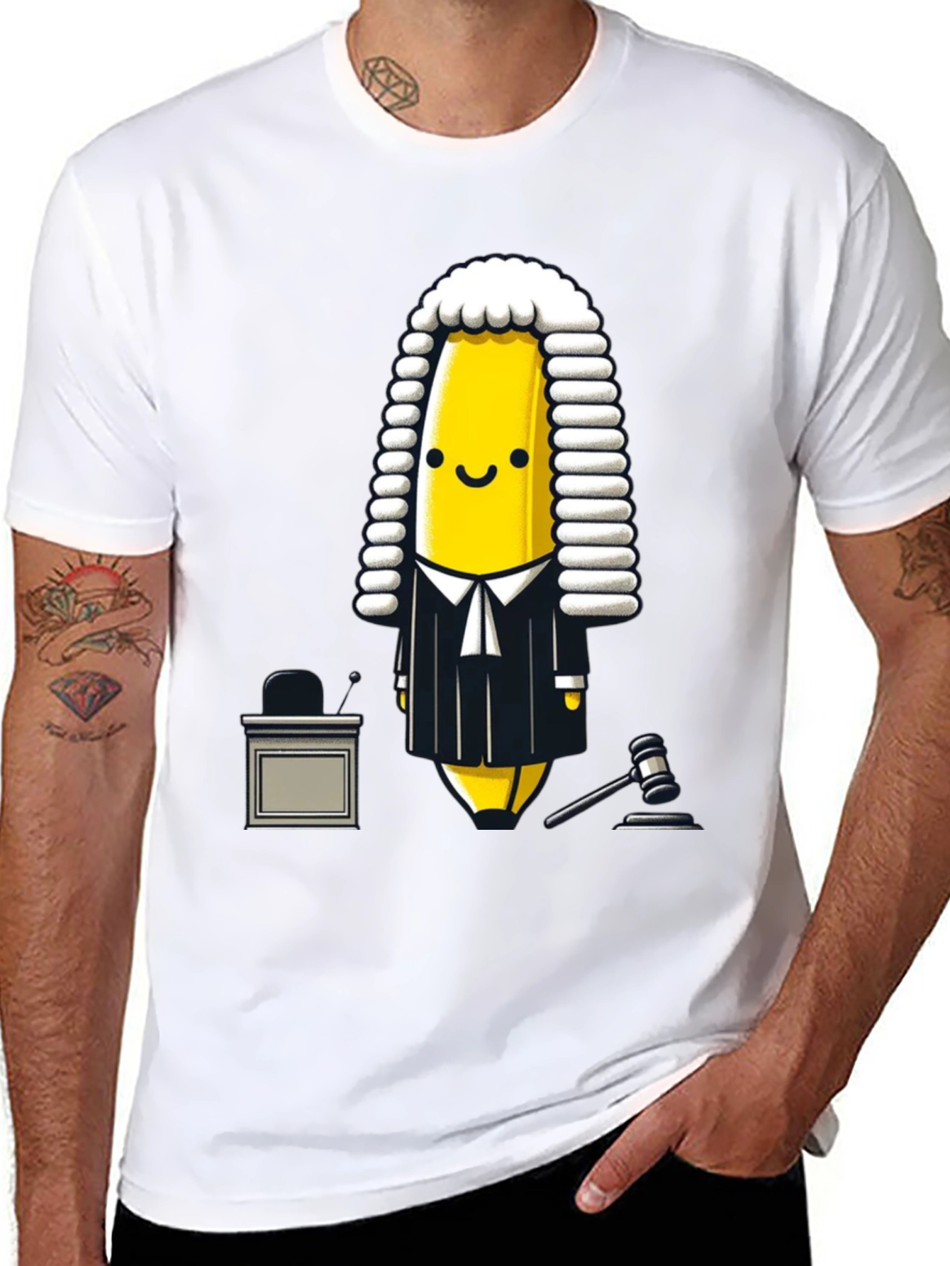 Banana Judge T-Shirt - Funny Lawyer Tee - 8