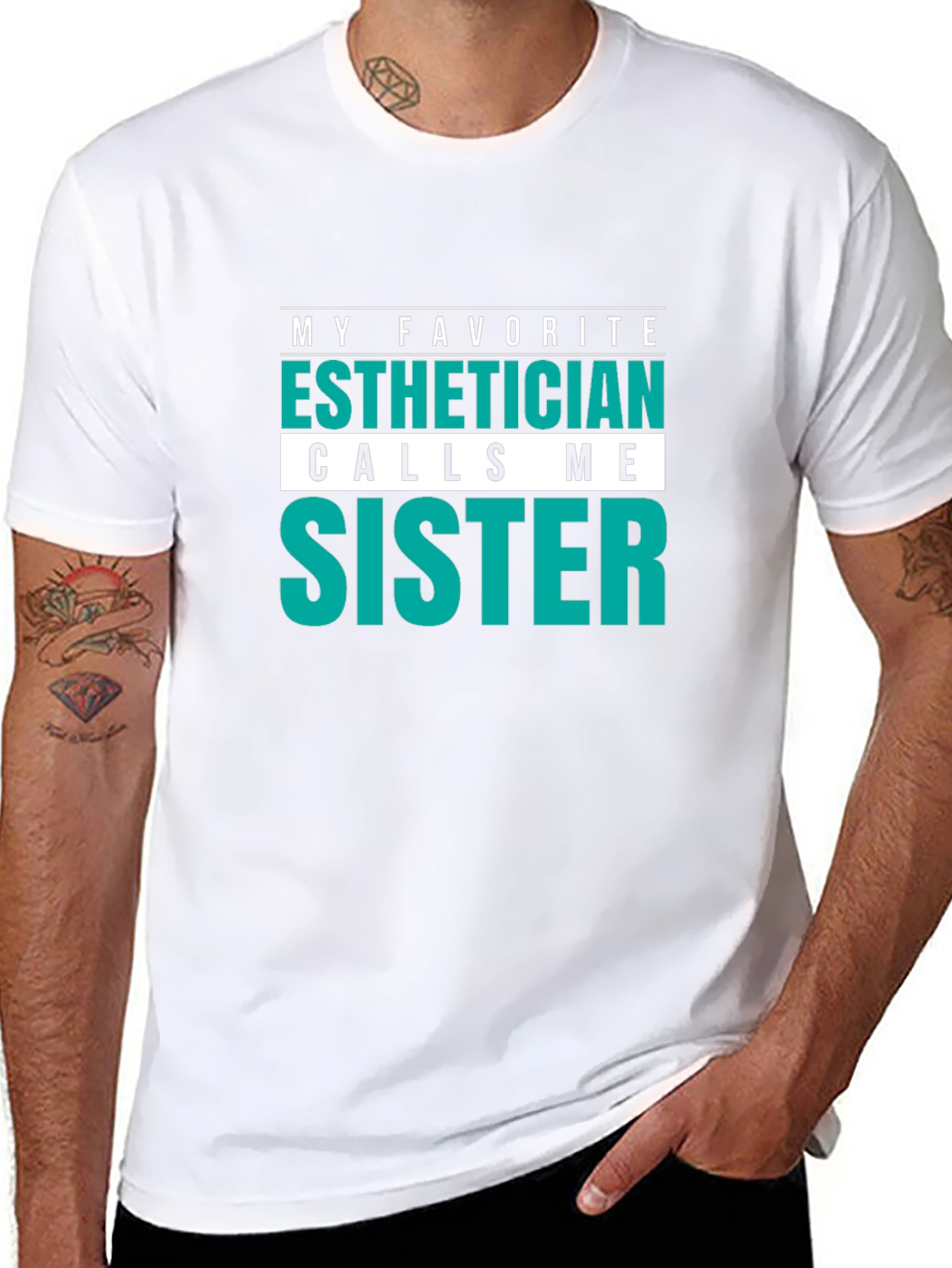 Black Esthetician Sister Tee - Novelty Gift view 8