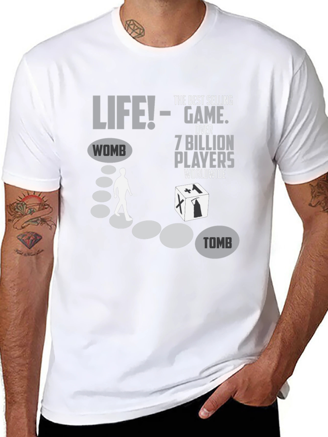 Black Life is a Game T-Shirt - Womb to Tomb view 8