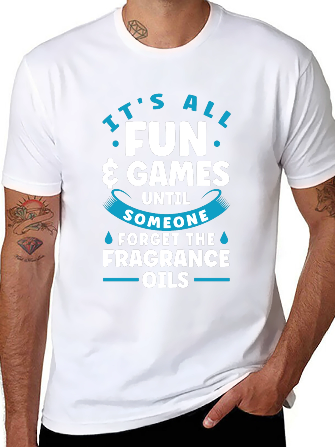 Funny Fragrance Oils T-Shirt - It's All Fun & Games! - 8