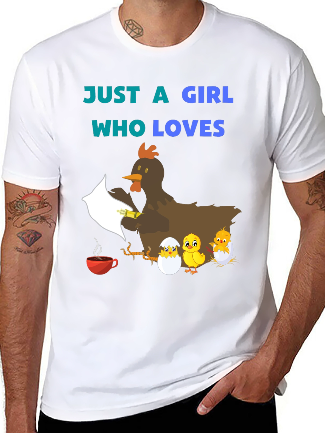 Black Girl Who Loves Chicken T-Shirt view 8