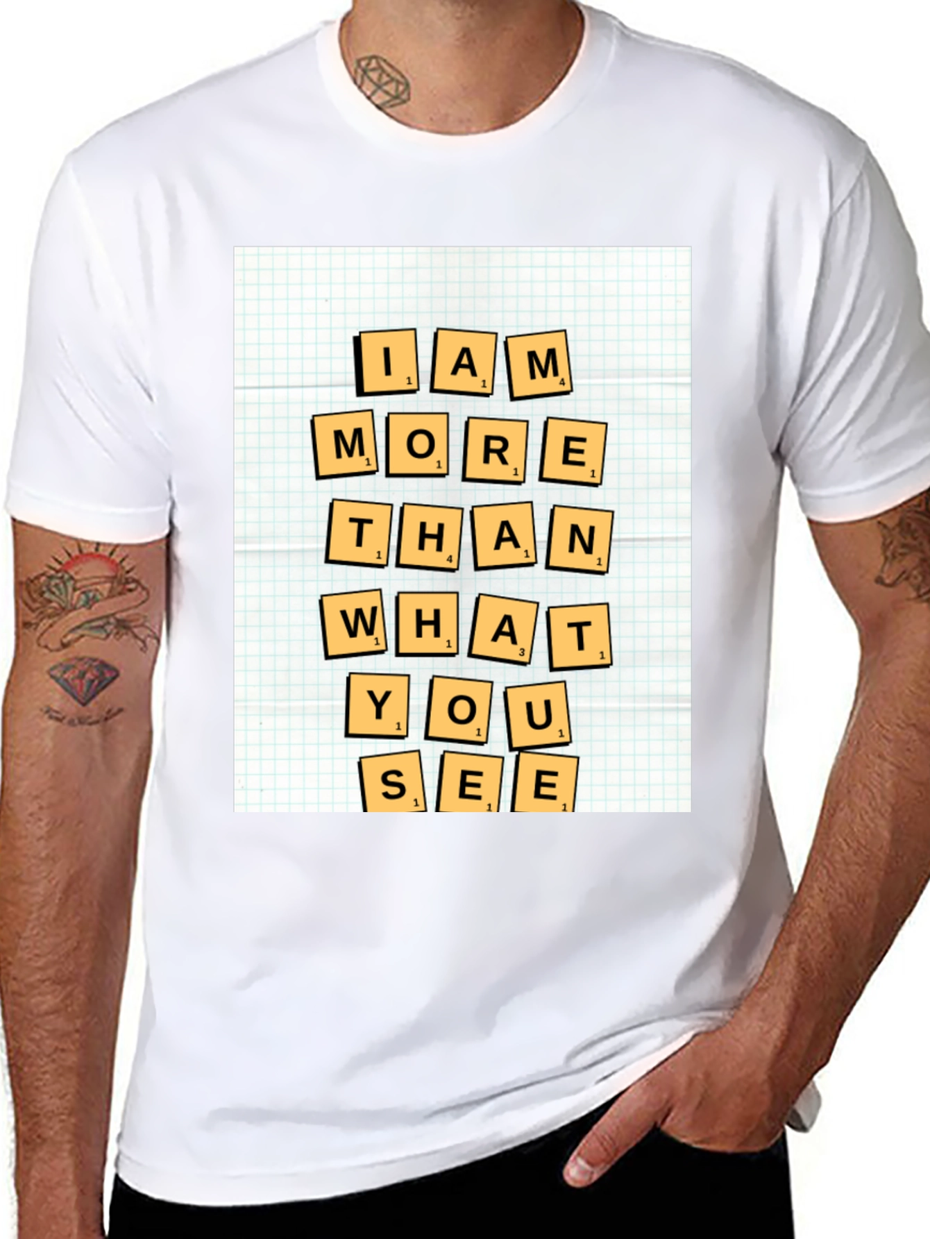 Black I Am More Than What You See Graphic Tee view 8