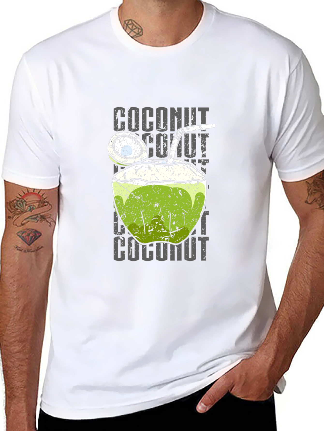 Coconut Drink T-Shirt - Refreshing Summer Style - 8