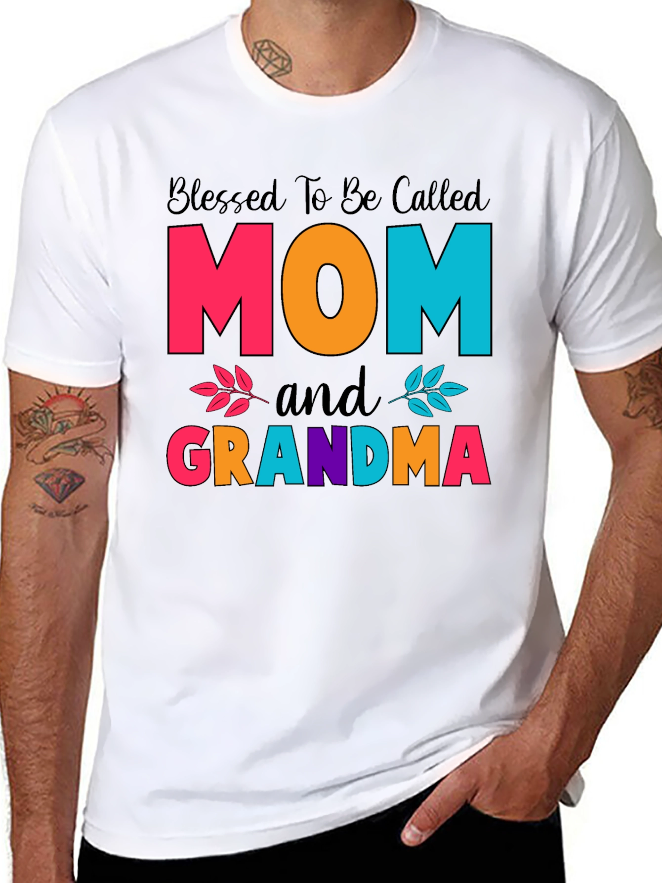 Blessed Mom and Grandma T-Shirt - 8