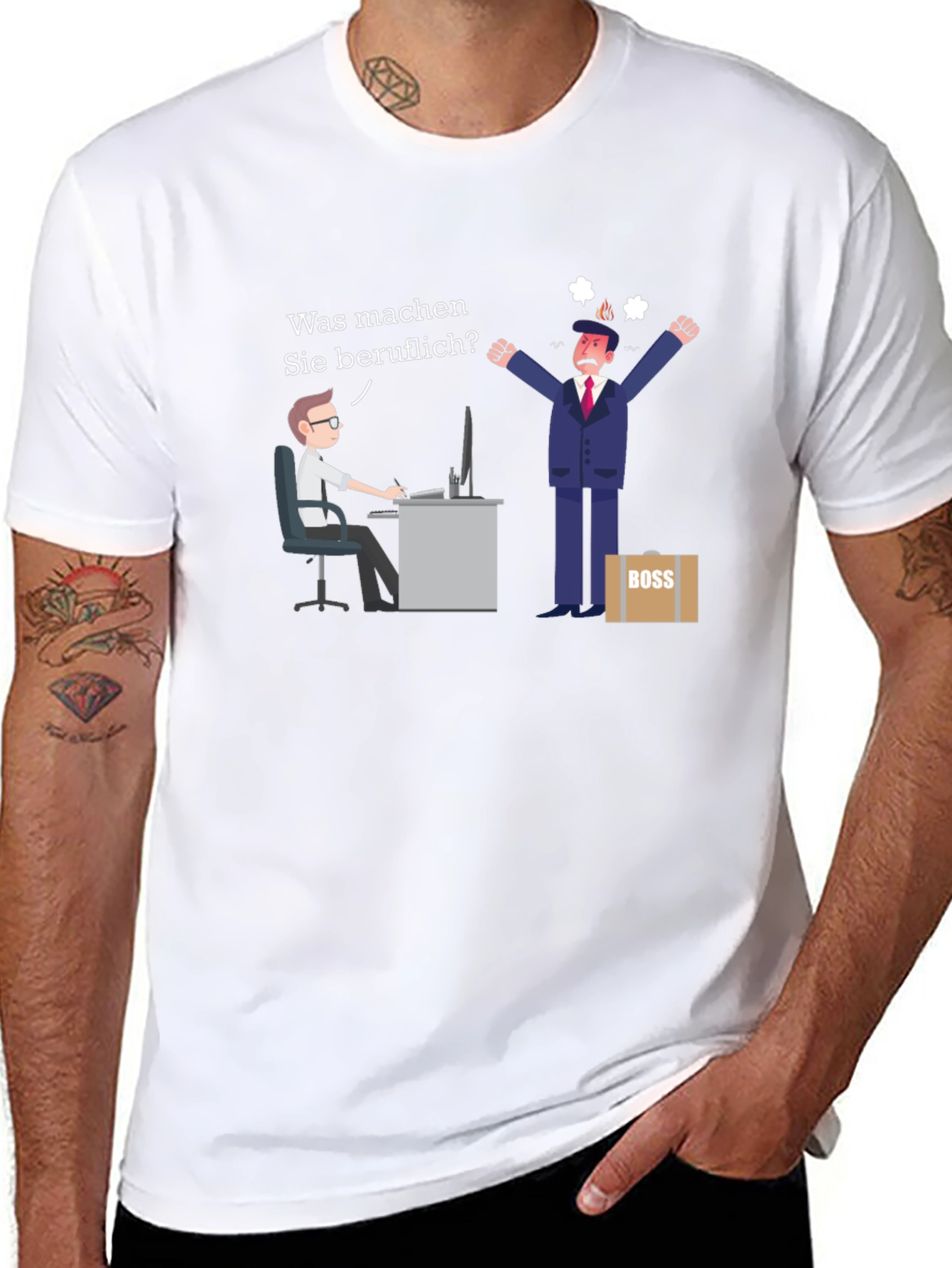 Black Funny Job T-Shirt - Was machen Sie beruflich? view 8